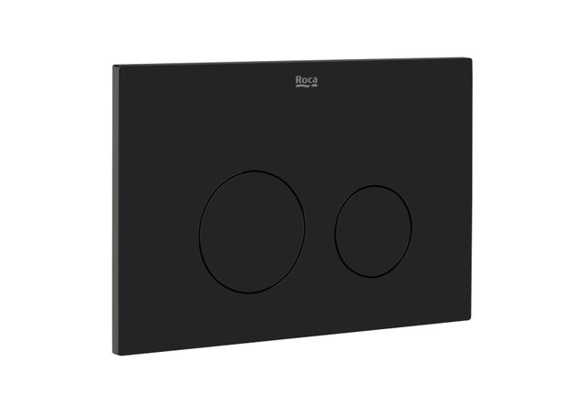 Placa de acionamento para sanita suspensa 24,5x16,5 cm preto Roca AC2