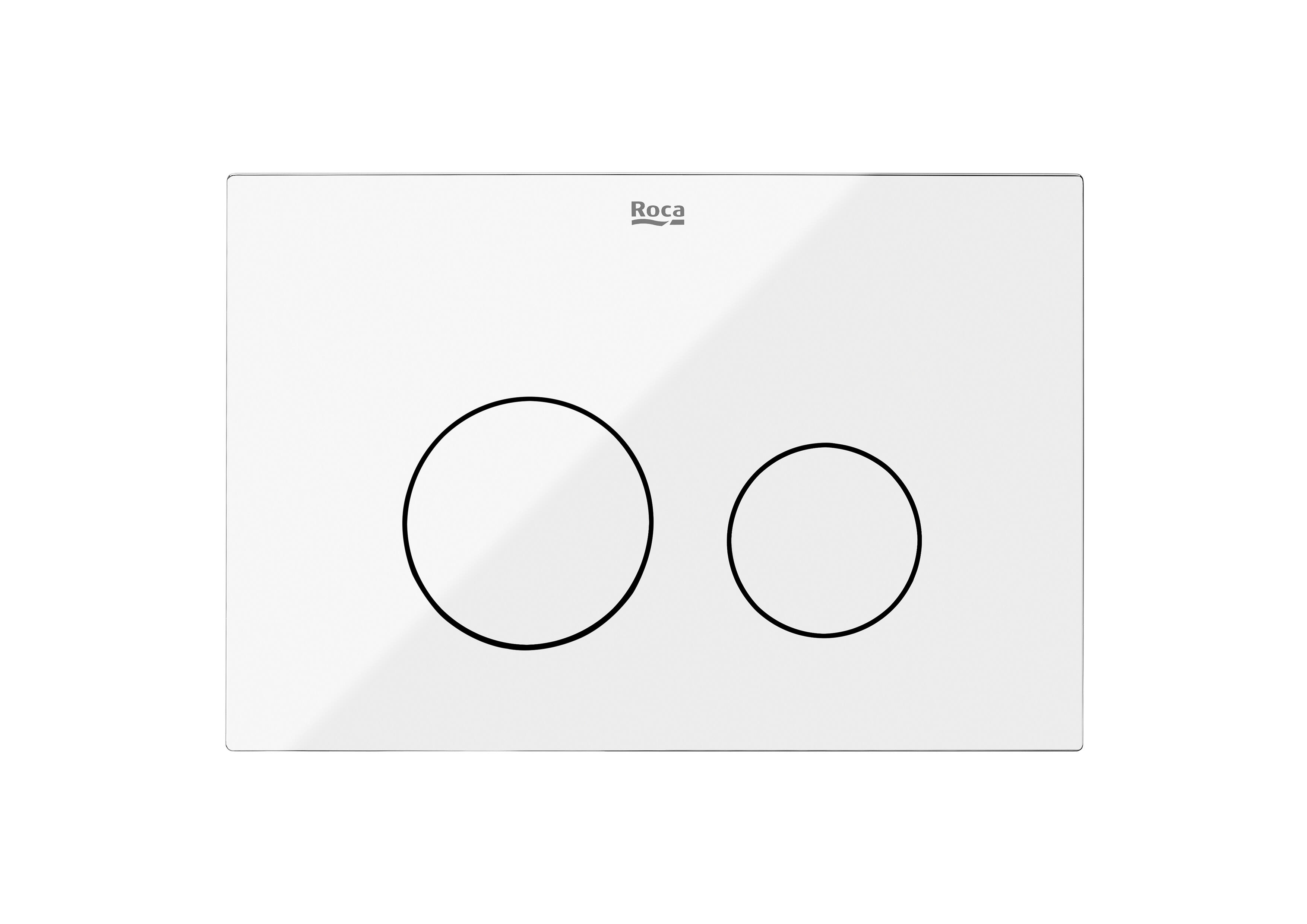 Placa de accionamiento WC suspendido ROCA Active One blanco brillante - 2