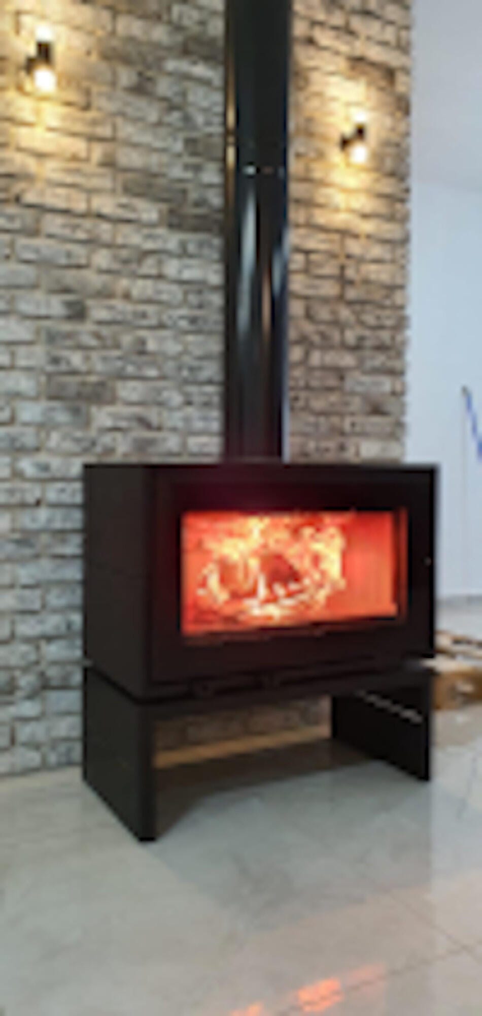Estufa de leña Caminetti Panorama 90 de 9kW