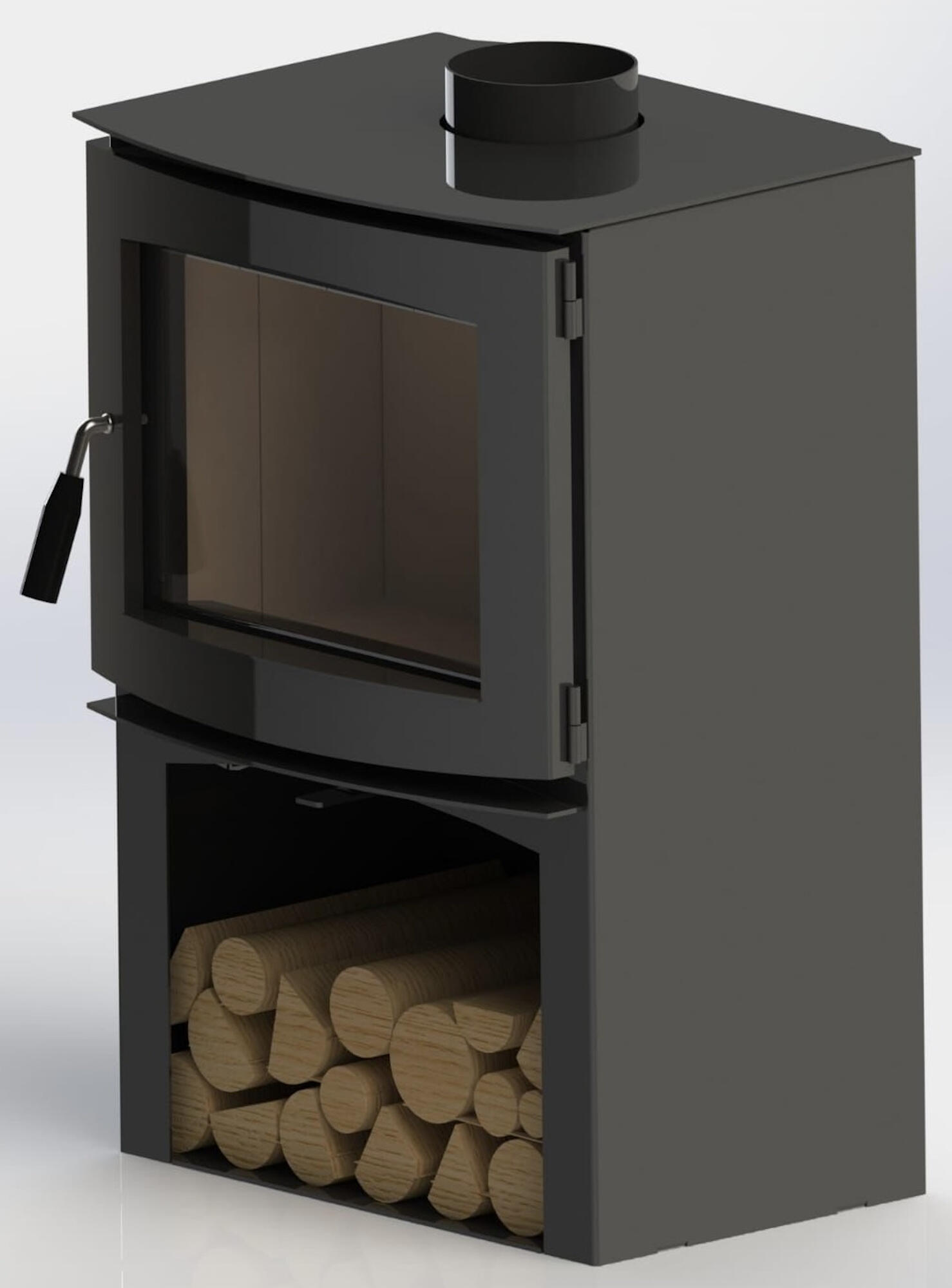 Estufa de leña Caminetti Amsterdam RS21 de 9kW