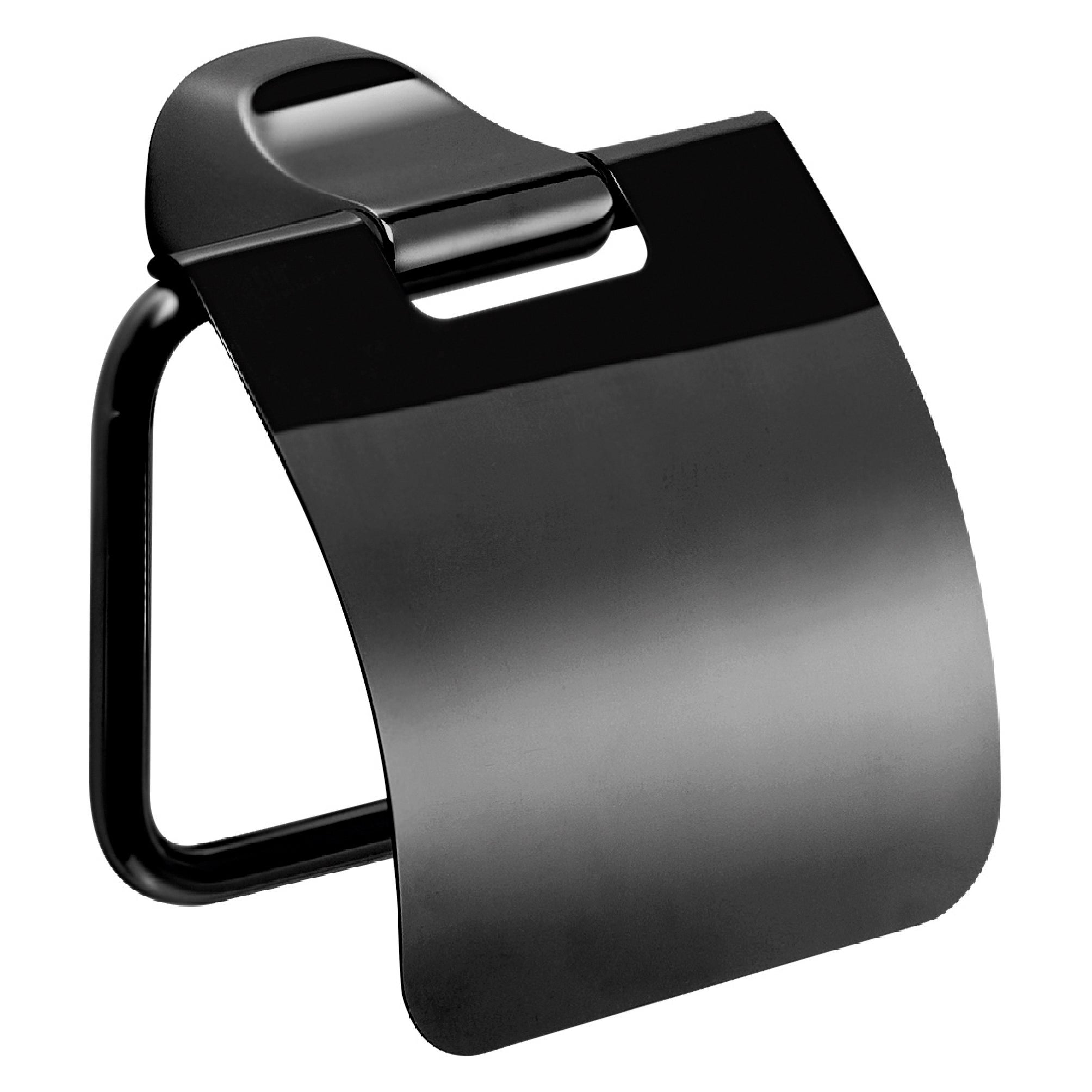 Portarrollo wc stelvio negro barnizado 13.1x12.3 cm