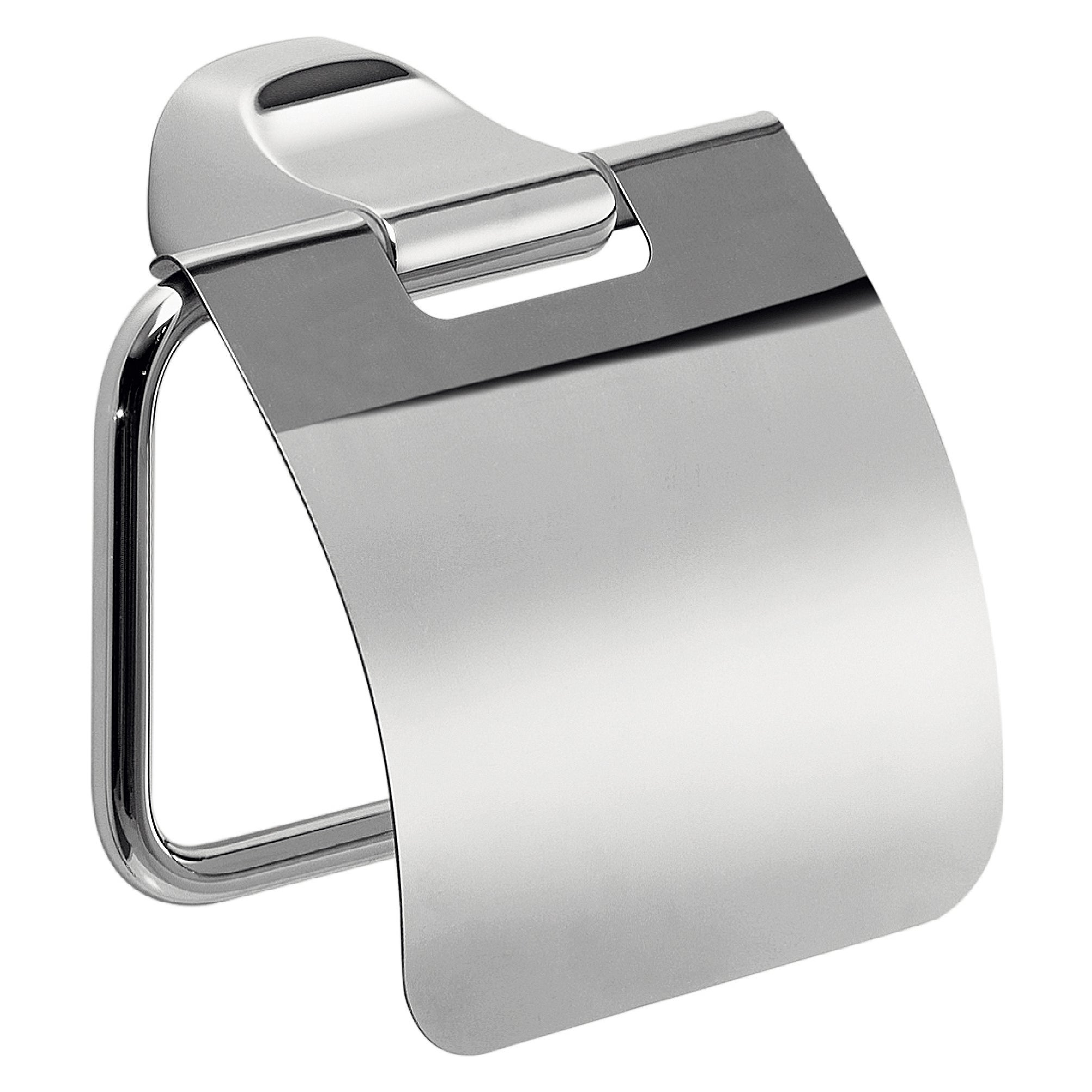 Portarrollo wc stelvio gris brillante 13.1x12.3 cm