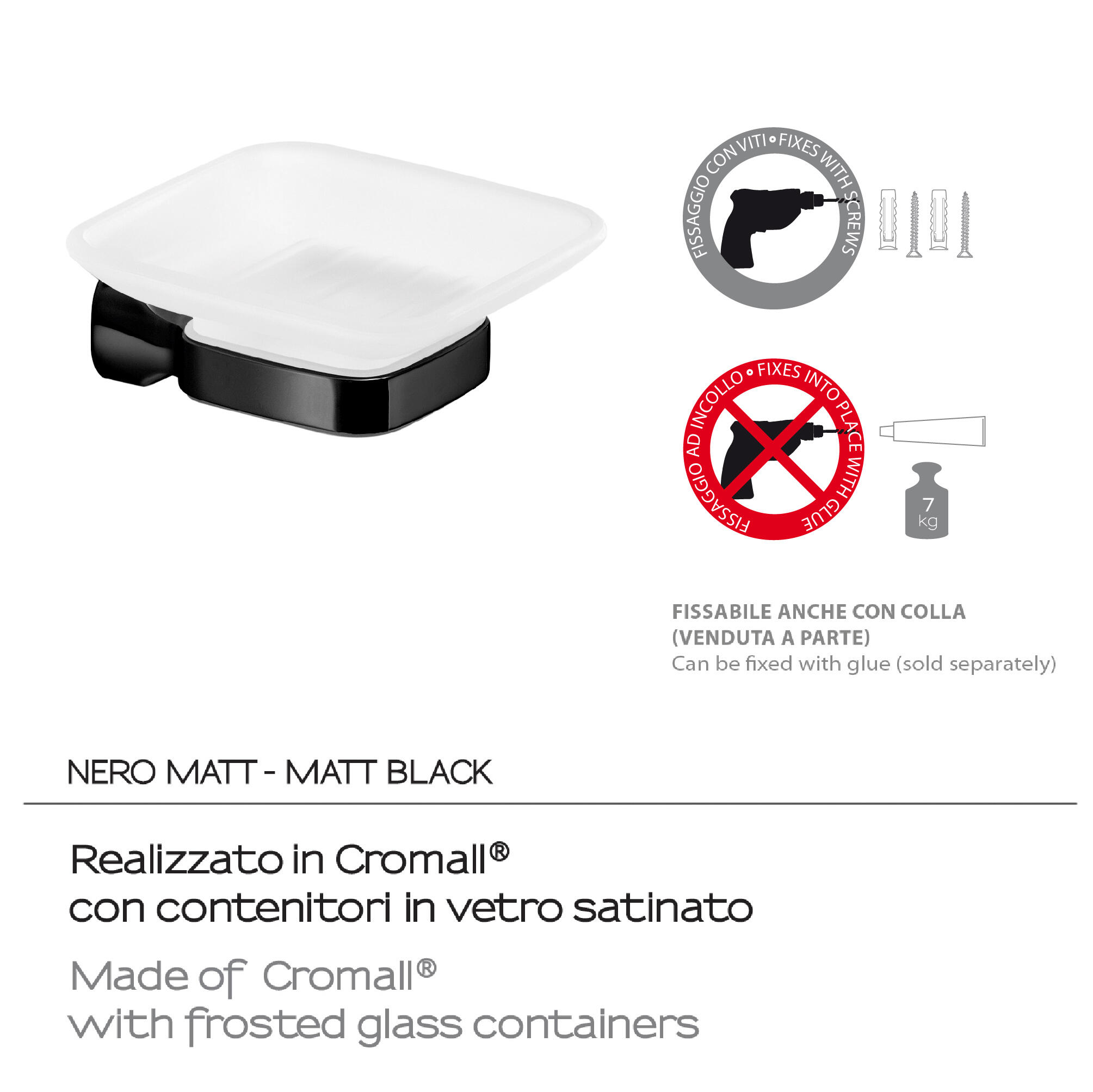 Saboneteira STELVIO PRETO MATE - 2