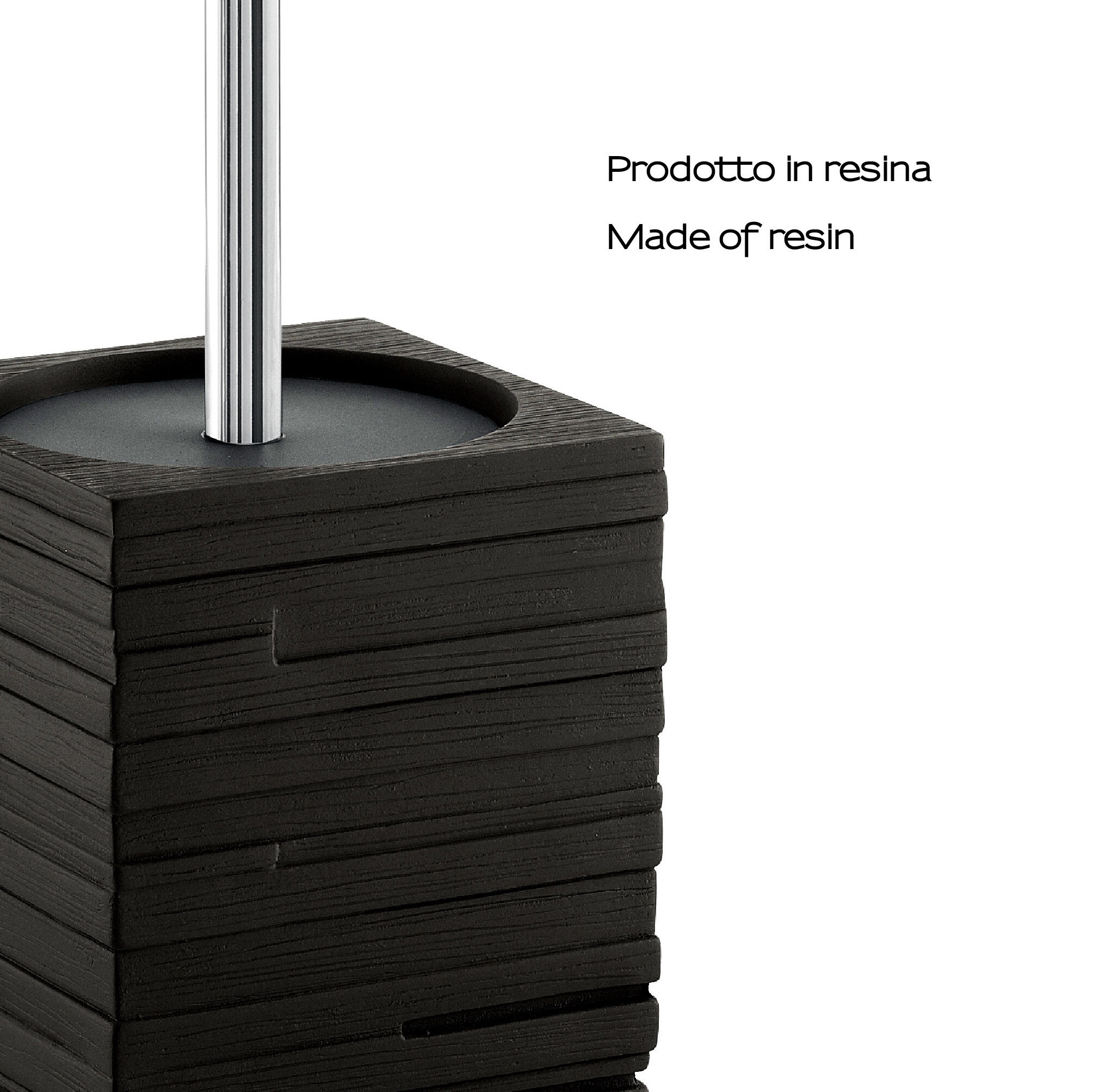 Escobillero Quadrotto negro mate  - 5
