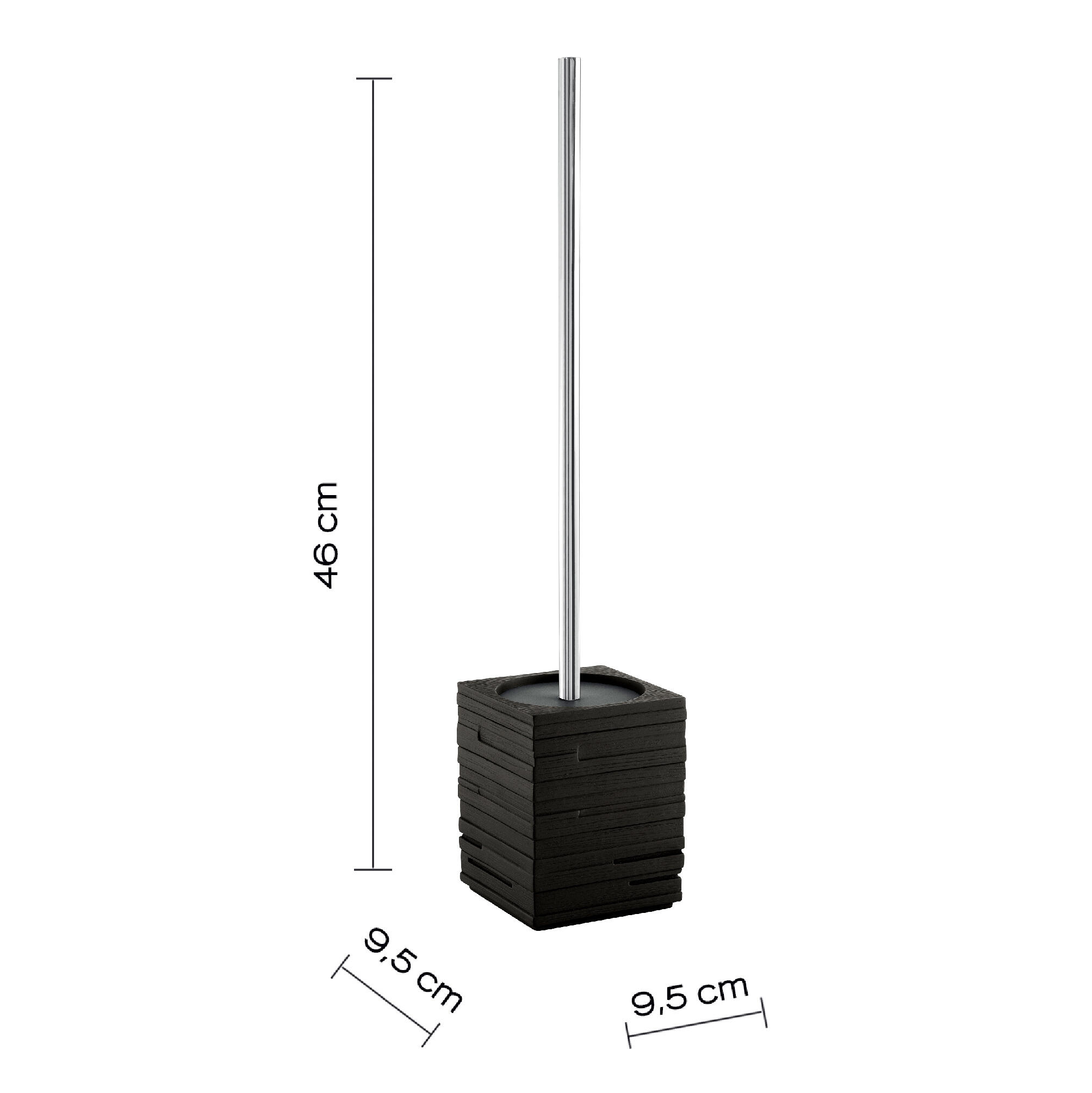 Escobillero Quadrotto negro mate  - 2