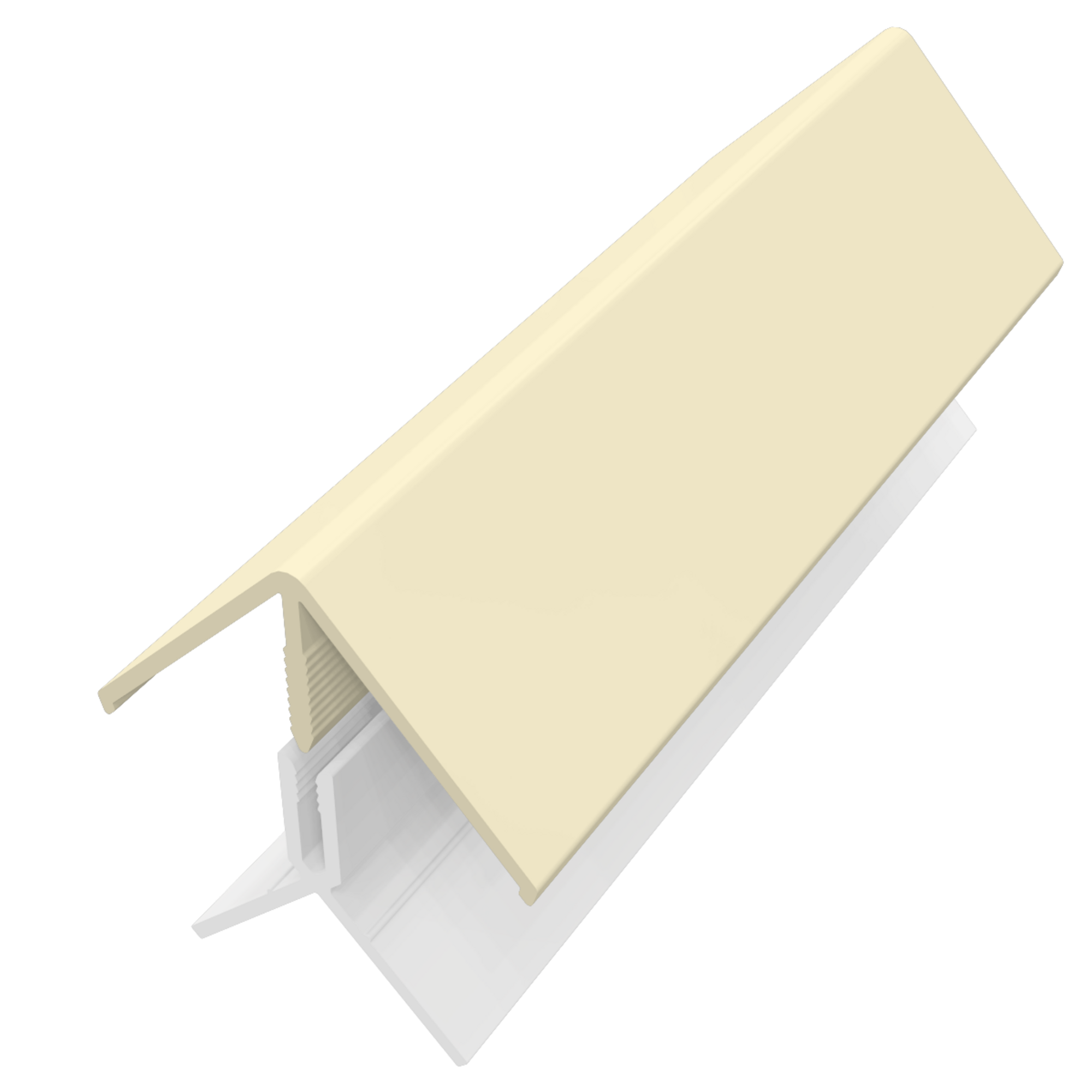 Esquinero exterior clipable faza/solid crema 3m