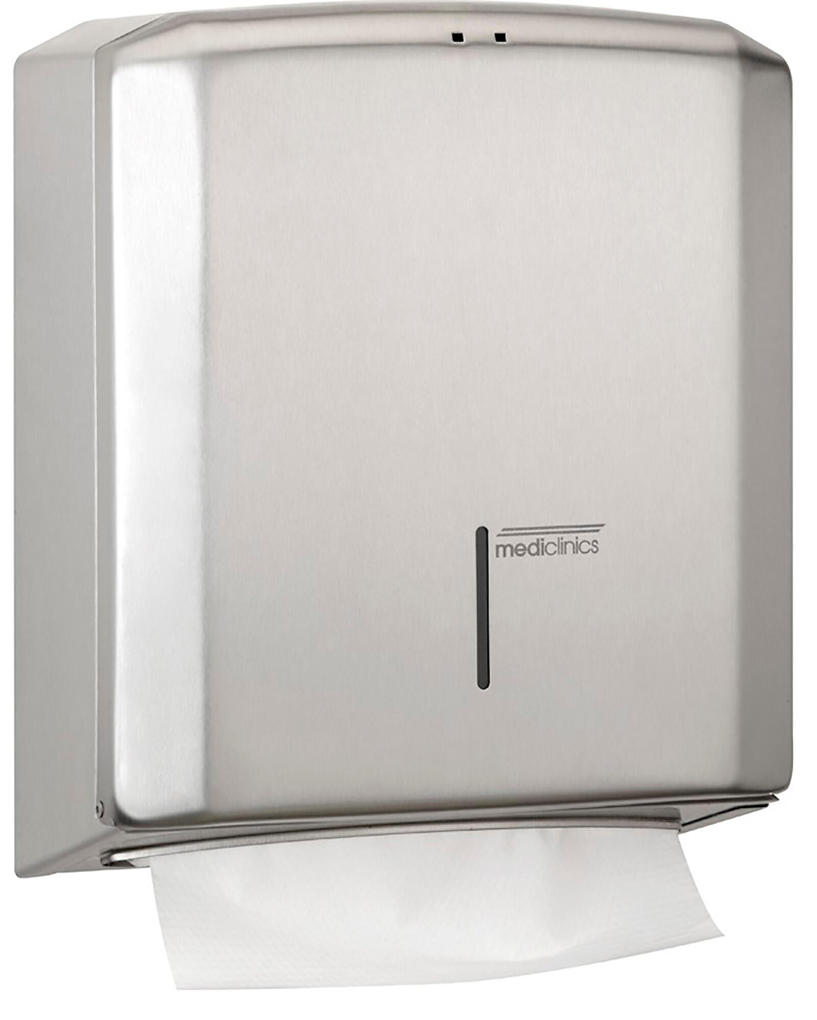 Dispensador papel de acero inoxidable mediclinics