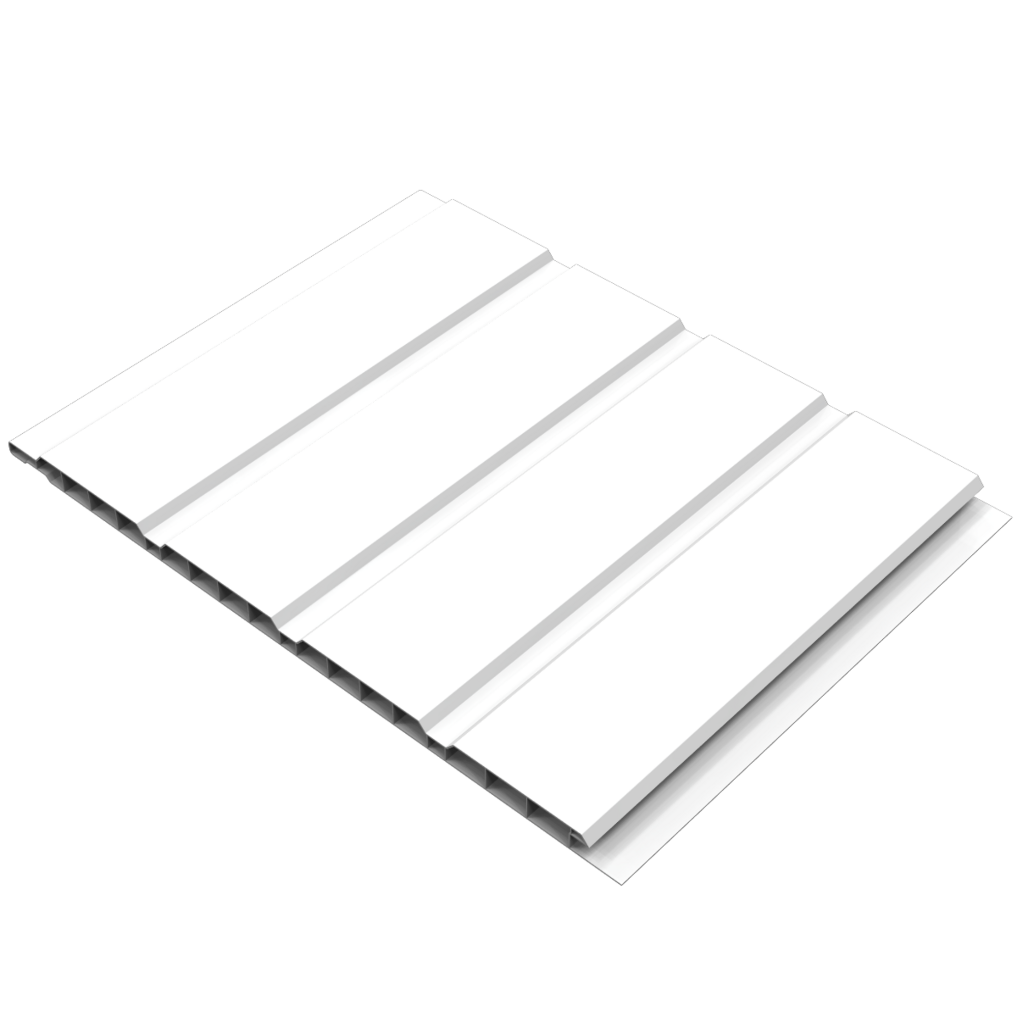 Panel revestimiento alero de 300 x 25 cm x 10 mm blanco - 12
