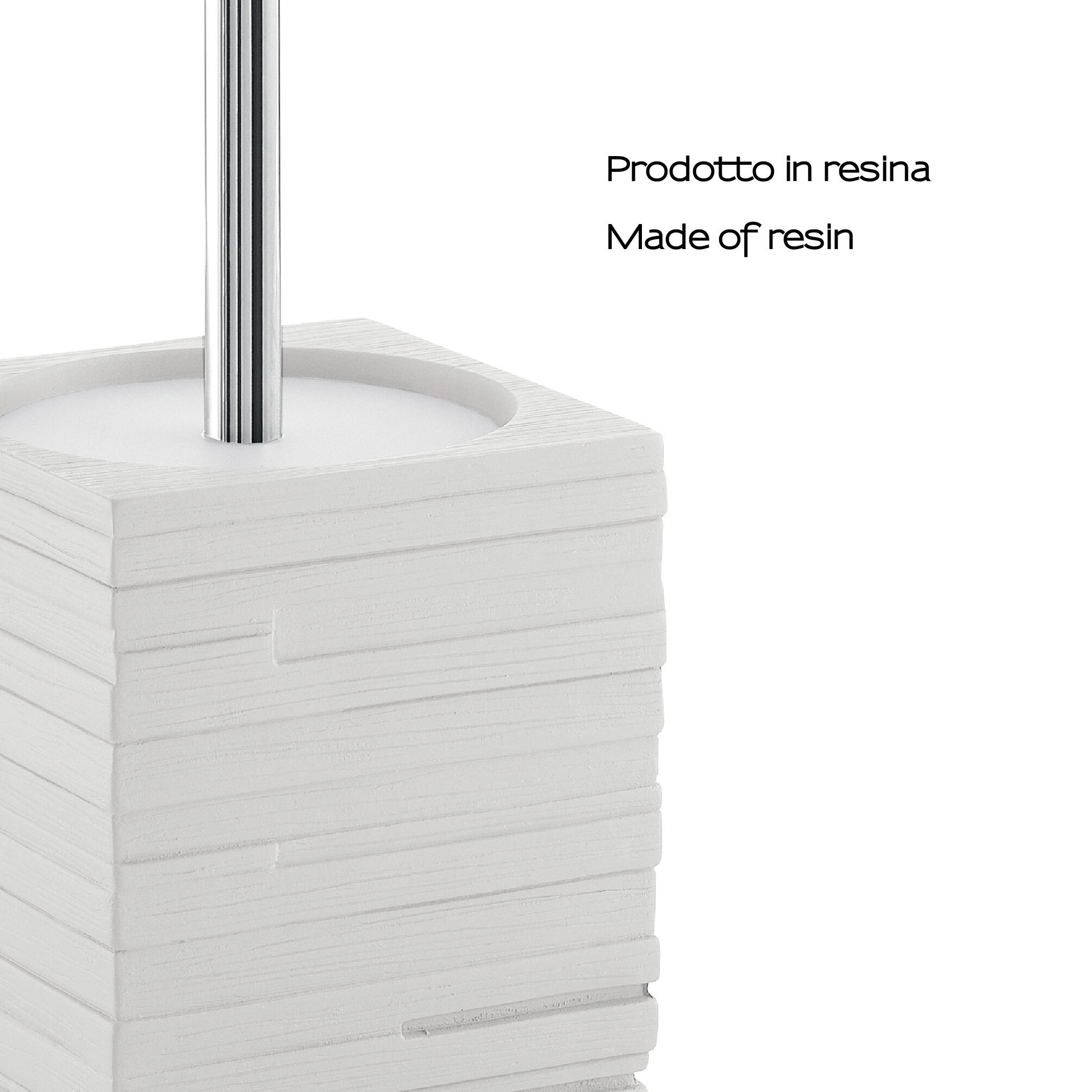 Escobillero Quadrotto blanco mate - 3