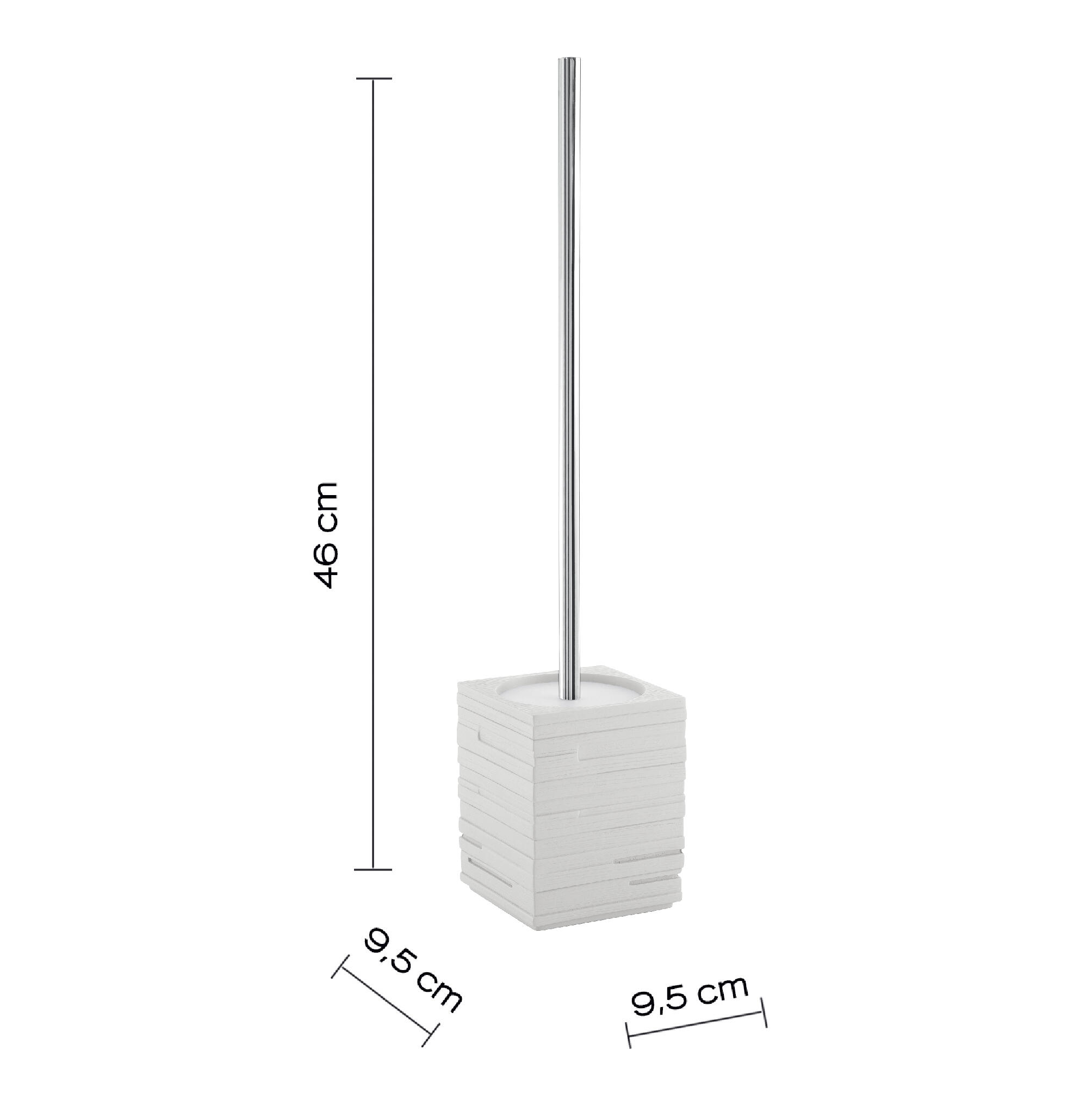 Escobillero Quadrotto blanco mate - 2