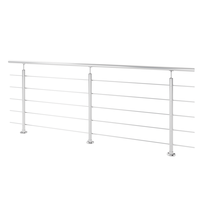 Guarda-corpo exterior 2,5 m fixo ao chão inox HARMONY