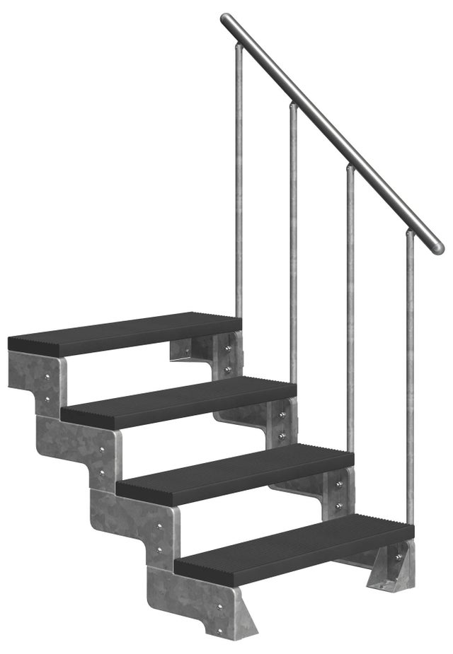 Escada com guarda corpo em aço 0,8 m multicor Sogem Gardentop