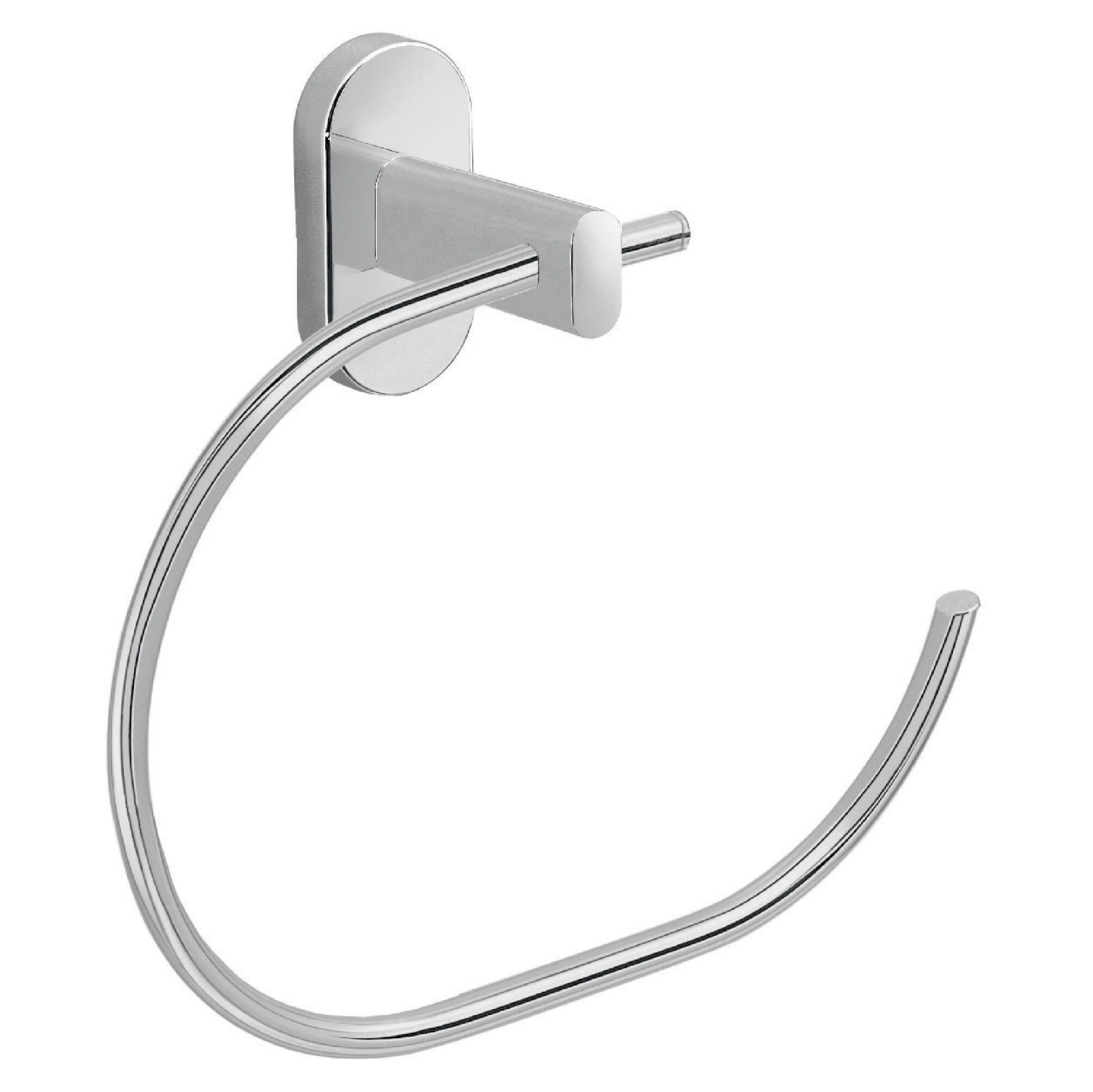 Toallero atornillar febo plata cromado 23x17.9 cm