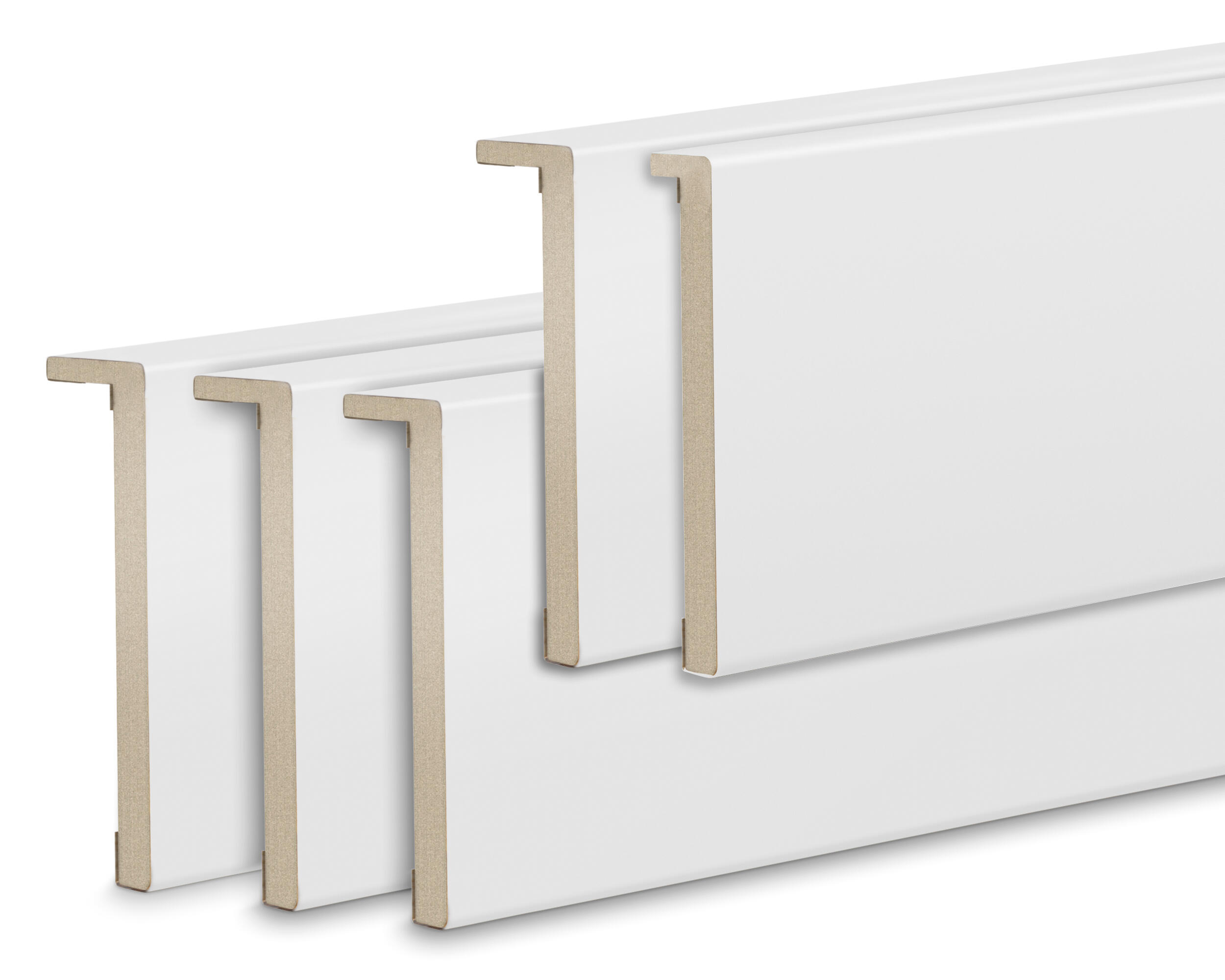 Pack 5 tapetas extensibles mdf lacado blanco 80 x 12/10