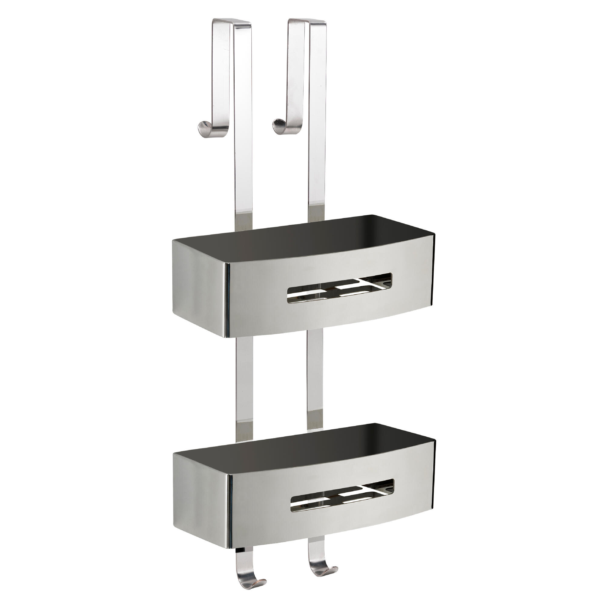 Organizador de ducha poseidon gris / plata 24x58.4x18.7 cm