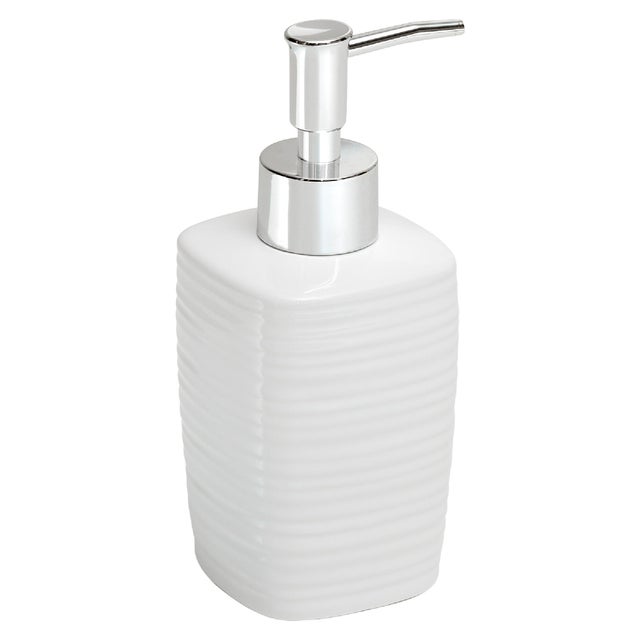 Dispenser sapone d'appoggio Kelly bianco in ceramica