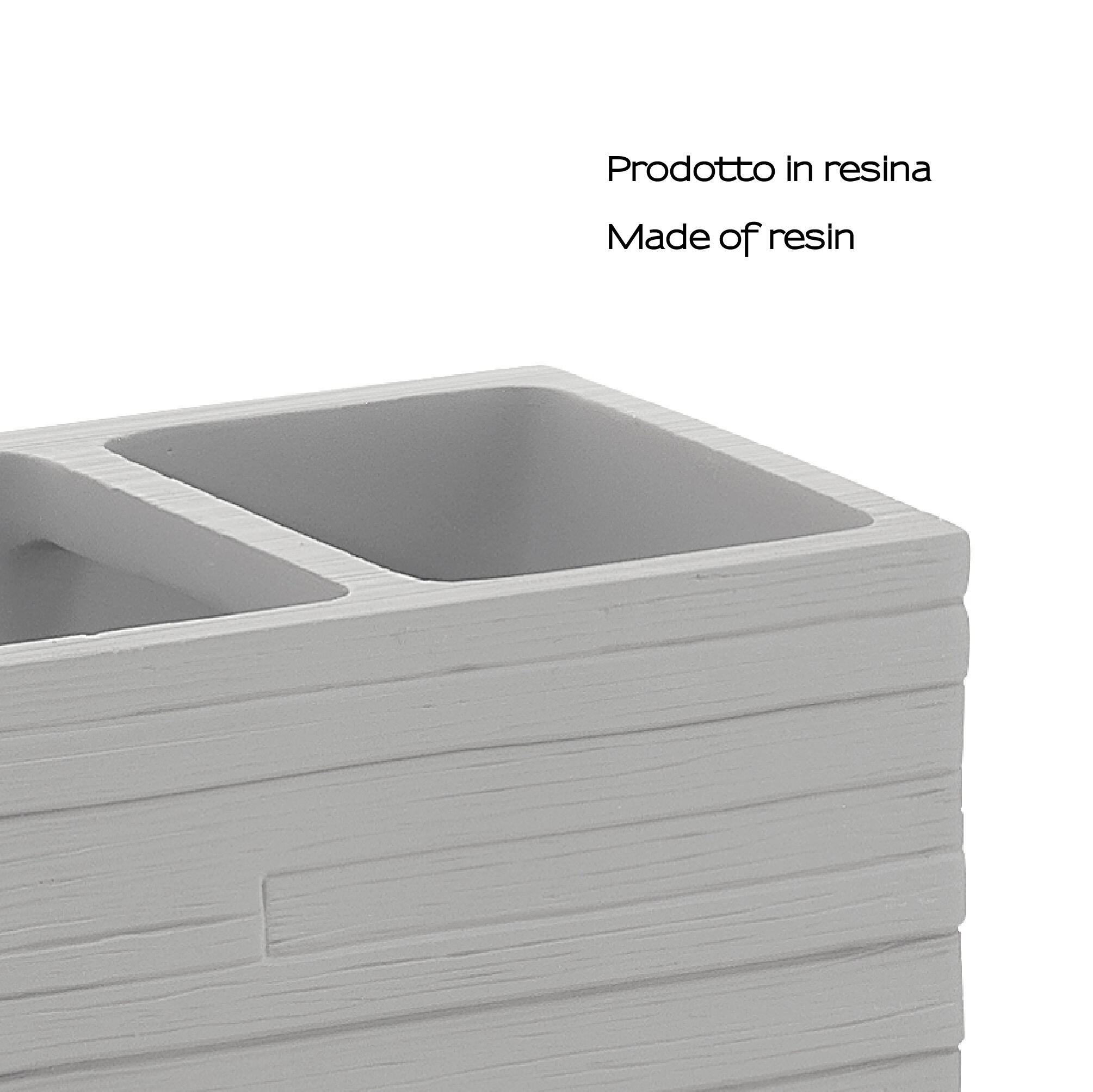 Vaso de baño quadrotto gris