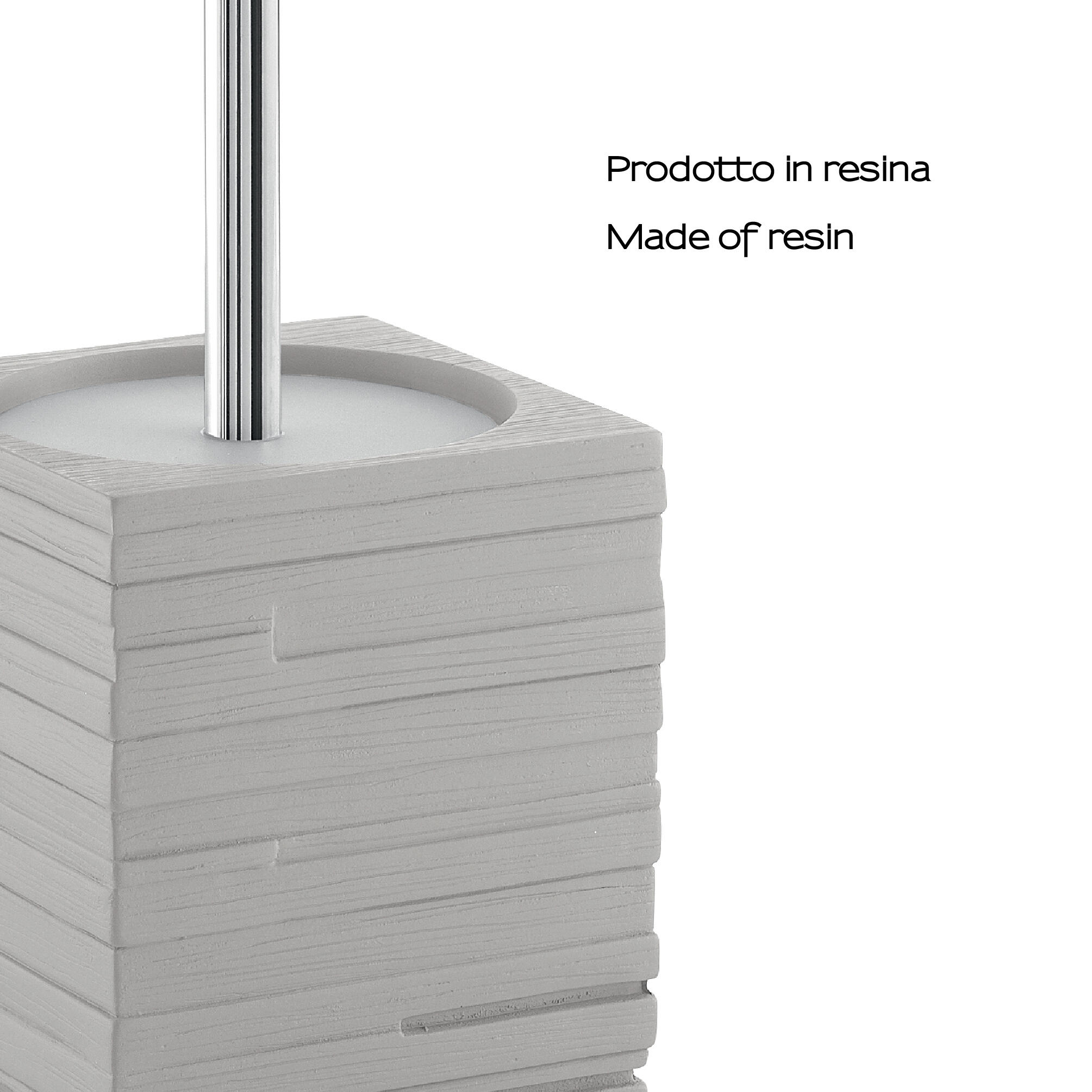 Escobillero Quadrotto gris mate - 6