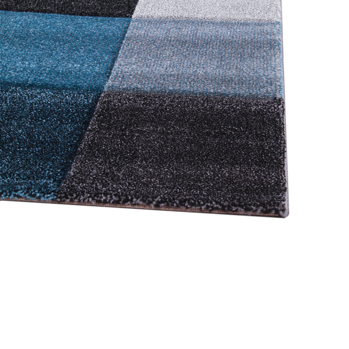 Tappeto Opera square geometrico blu, L 190 x L 133 cm - 2