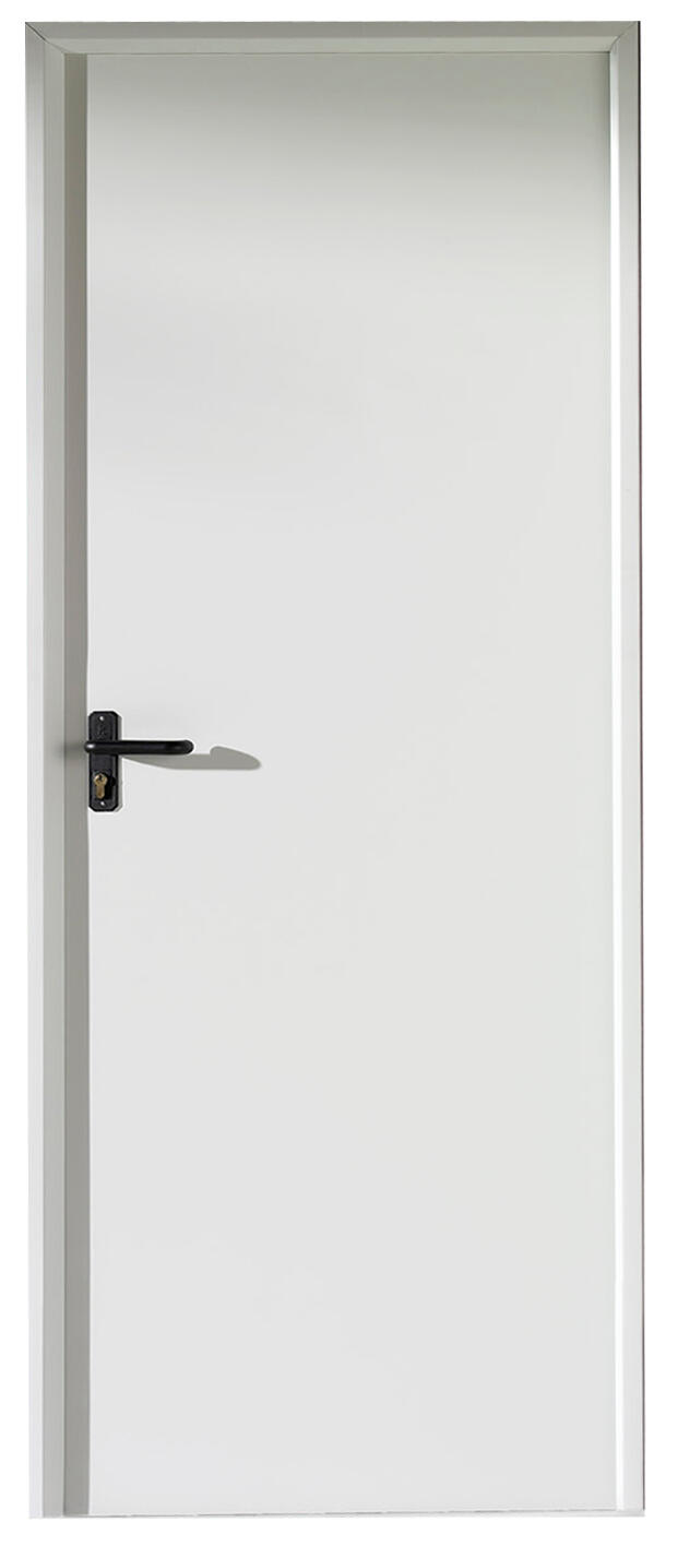 Puerta de trastero liso blanco con llave 1 punto de seguridad apertura derecha 200x80cm - 6
