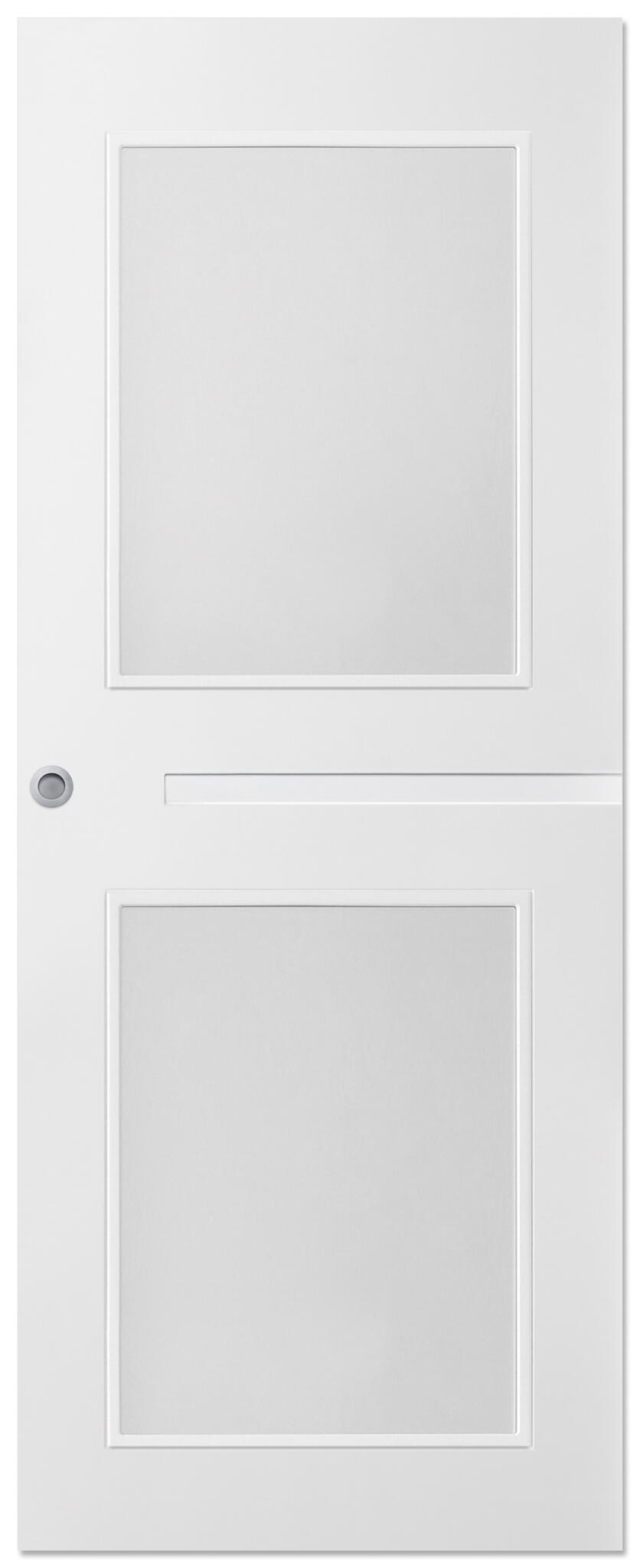 Puerta de interior corredera cristal denver blanco line uñero y condena 92.5 cm