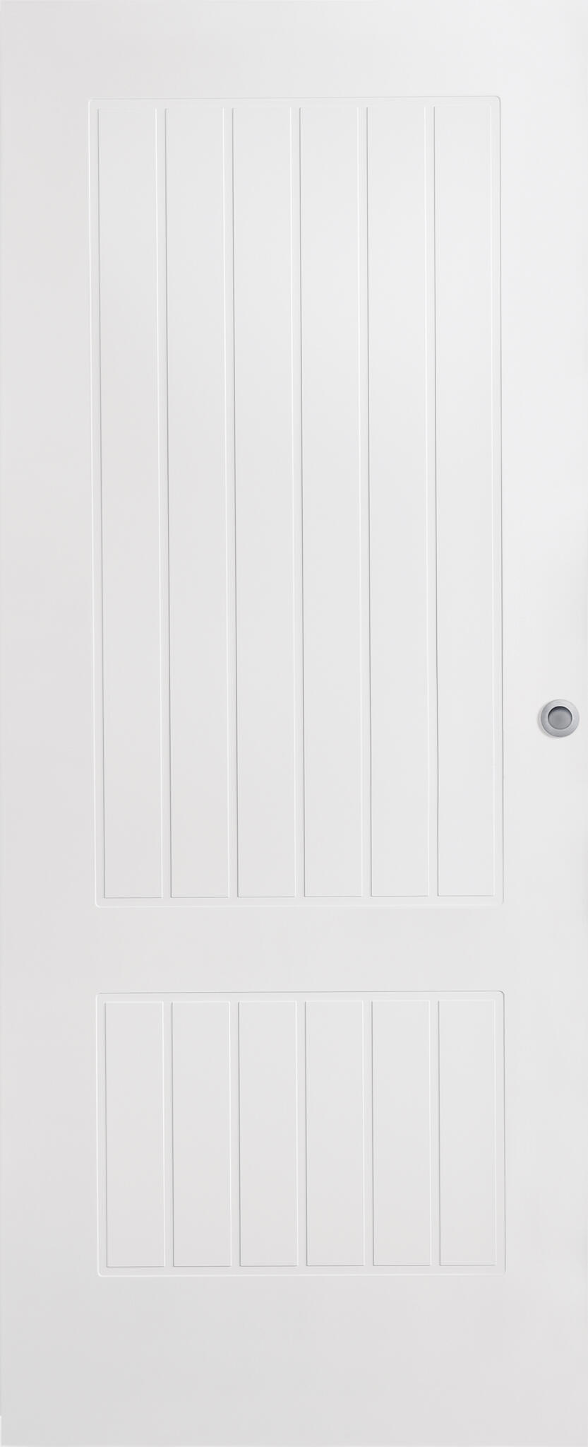 Puerta de interior corredera ciega maciza line plus madison blanco acabado lacado con uñero anchura 62,5cm