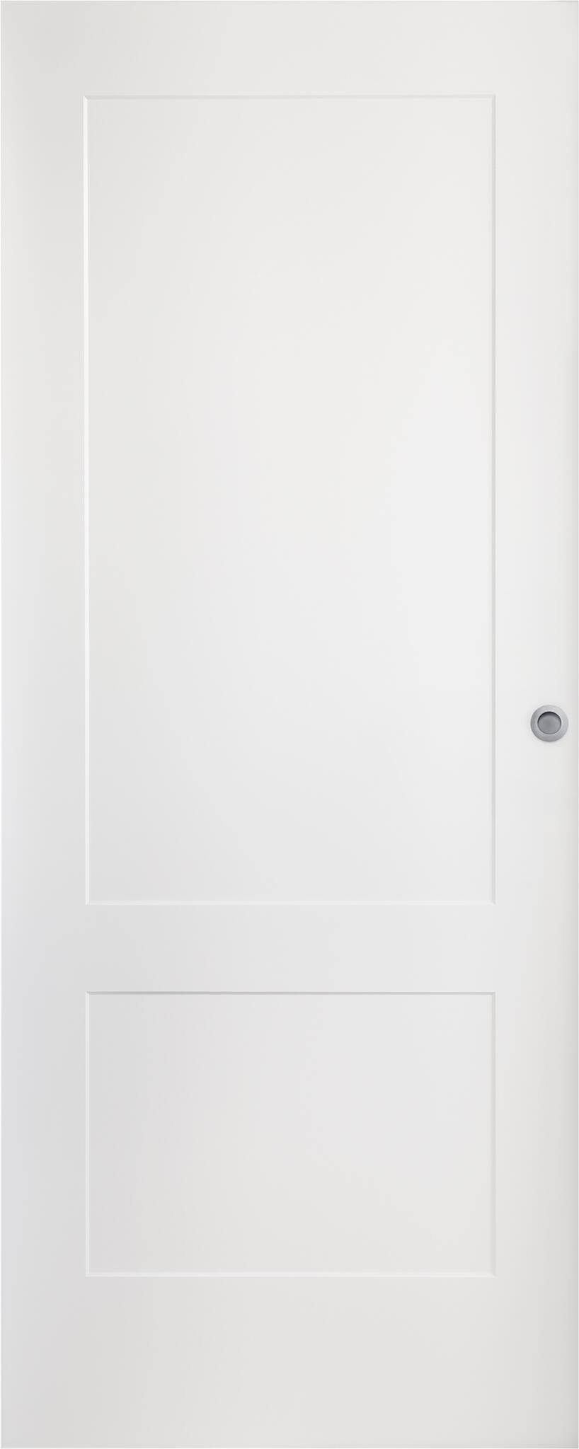 Puerta de interior corredera ciega maciza line plus atlanta blanco acabado lacado con uñero anchura 62,5cm