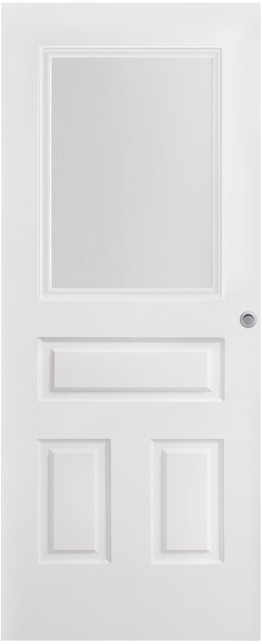 Puerta interior corredera cristal indiana blanco line plus uñero+condena 82.5cm