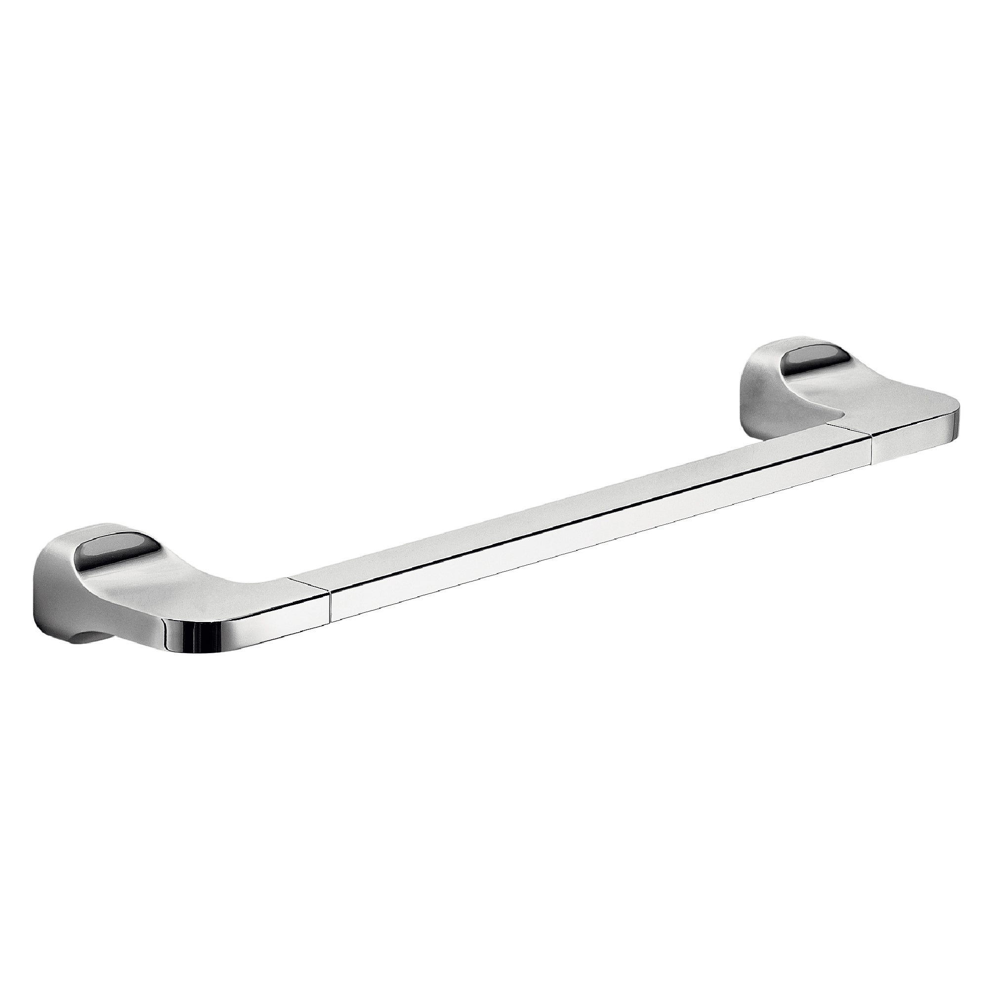 Toallero atornillar, encolado stelvio plata cromado brillante 34.9x3.4 cm