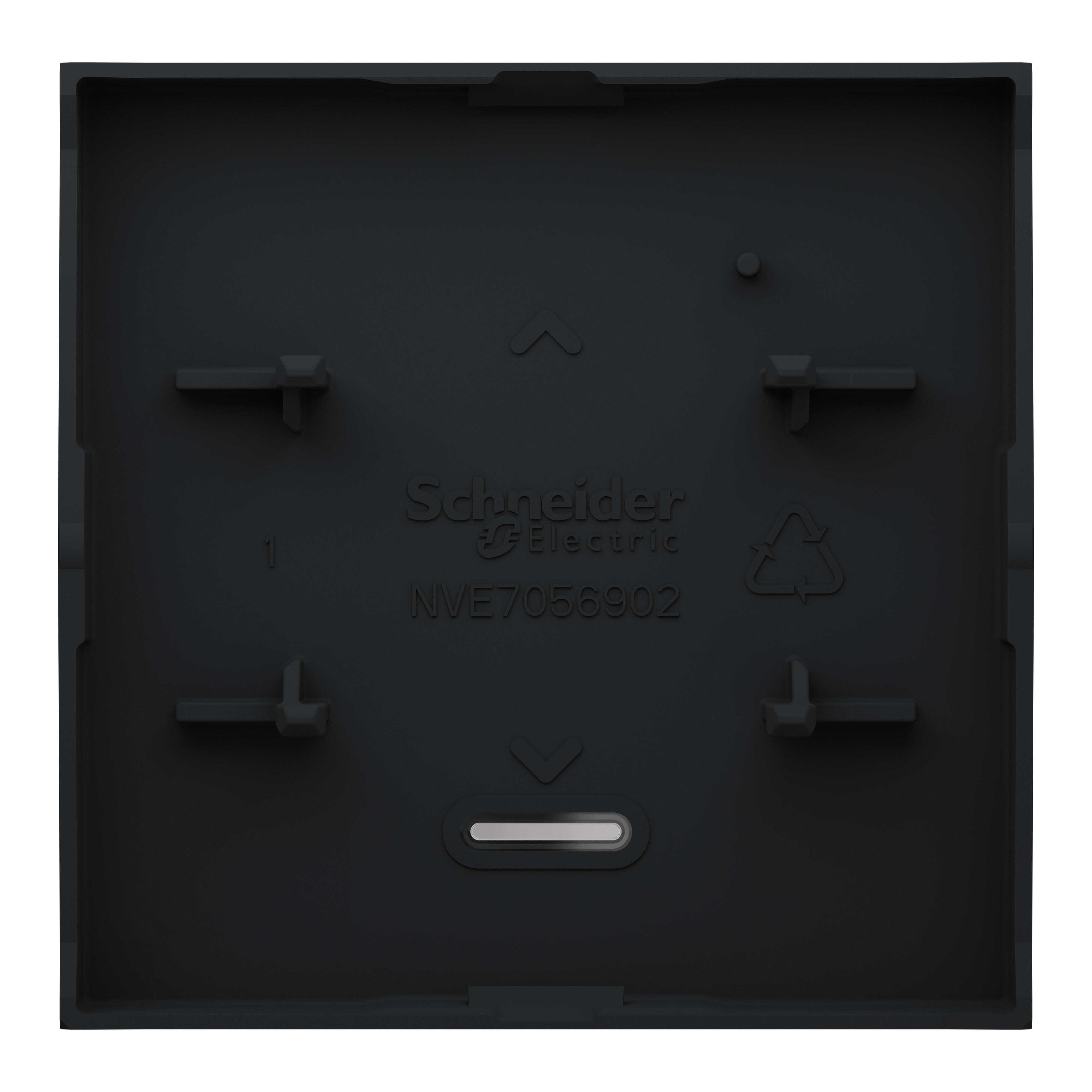 Tecla con visor schneider new unica antracita