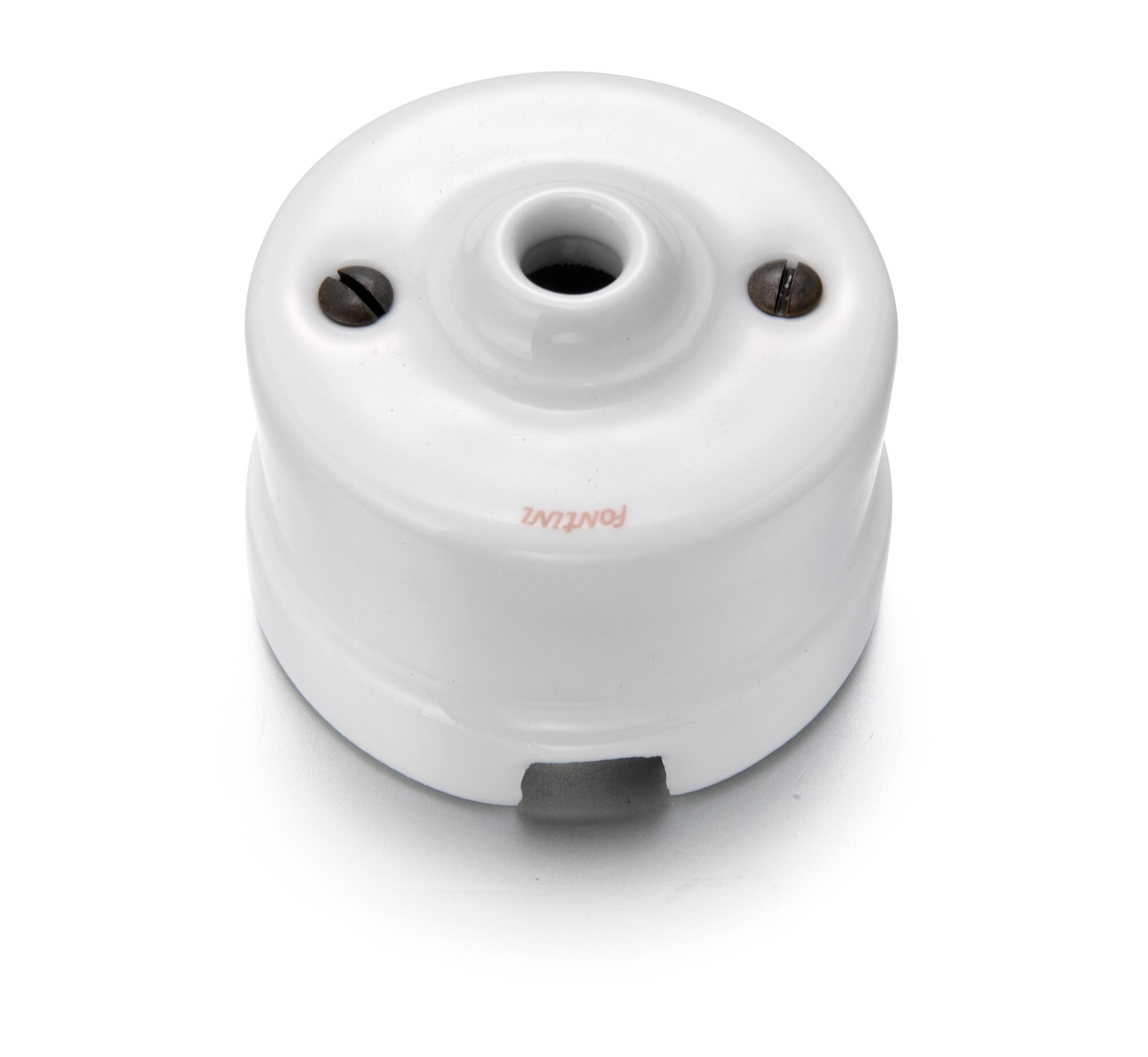 Salida de cables fontini garby porcelana blanca