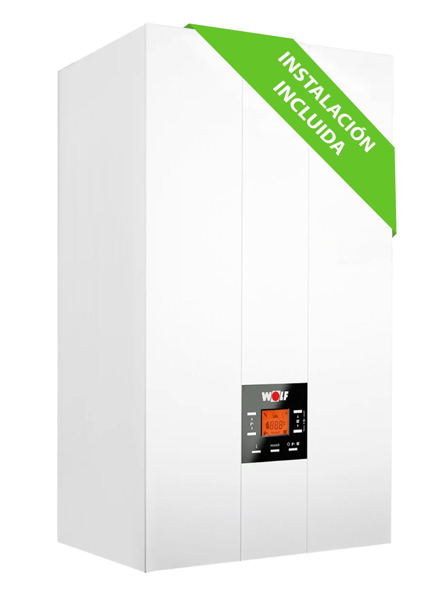 Caldera de condensación gas natural WOLF 24kw FGB-K instalación