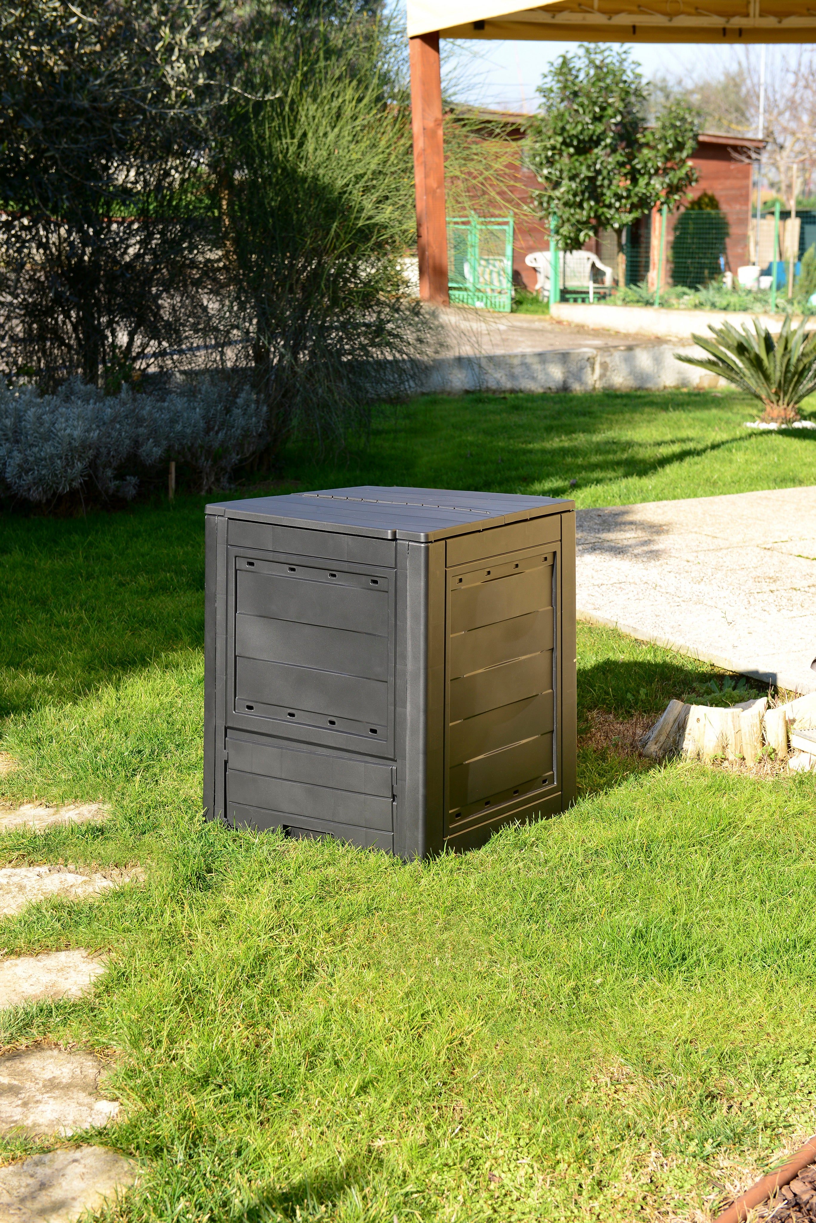 Compostador Ambition para exterior de polipropileno de 260 litros - 3
