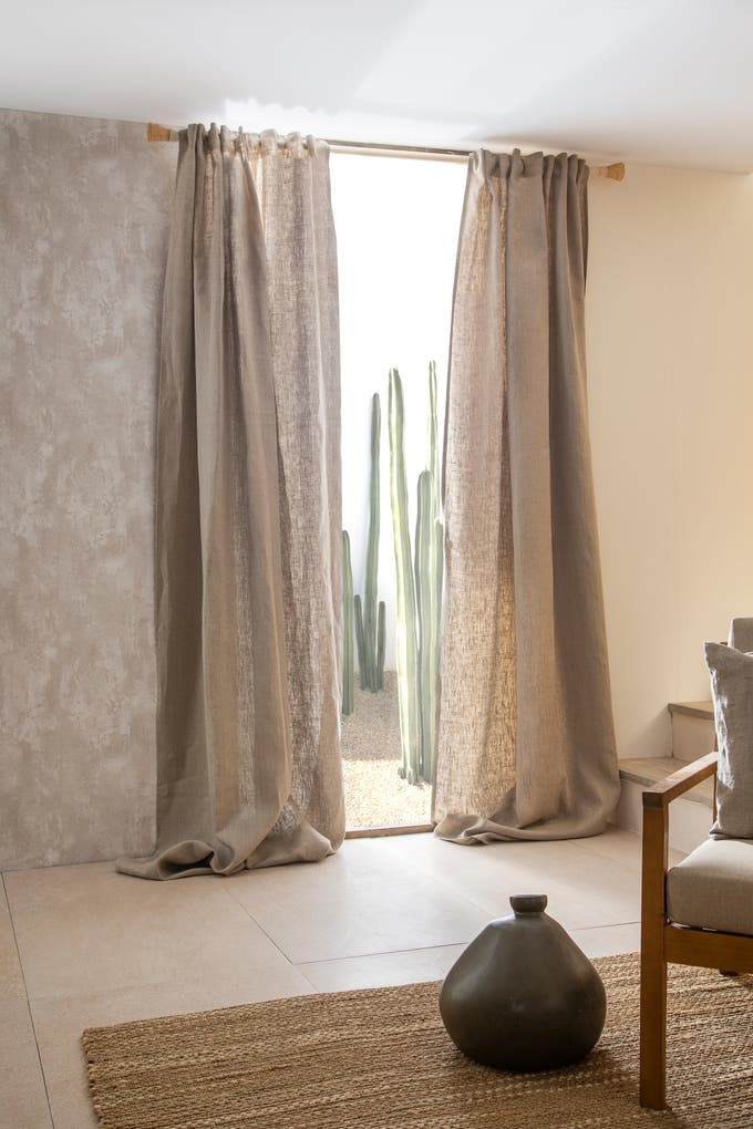 cortinas de lino