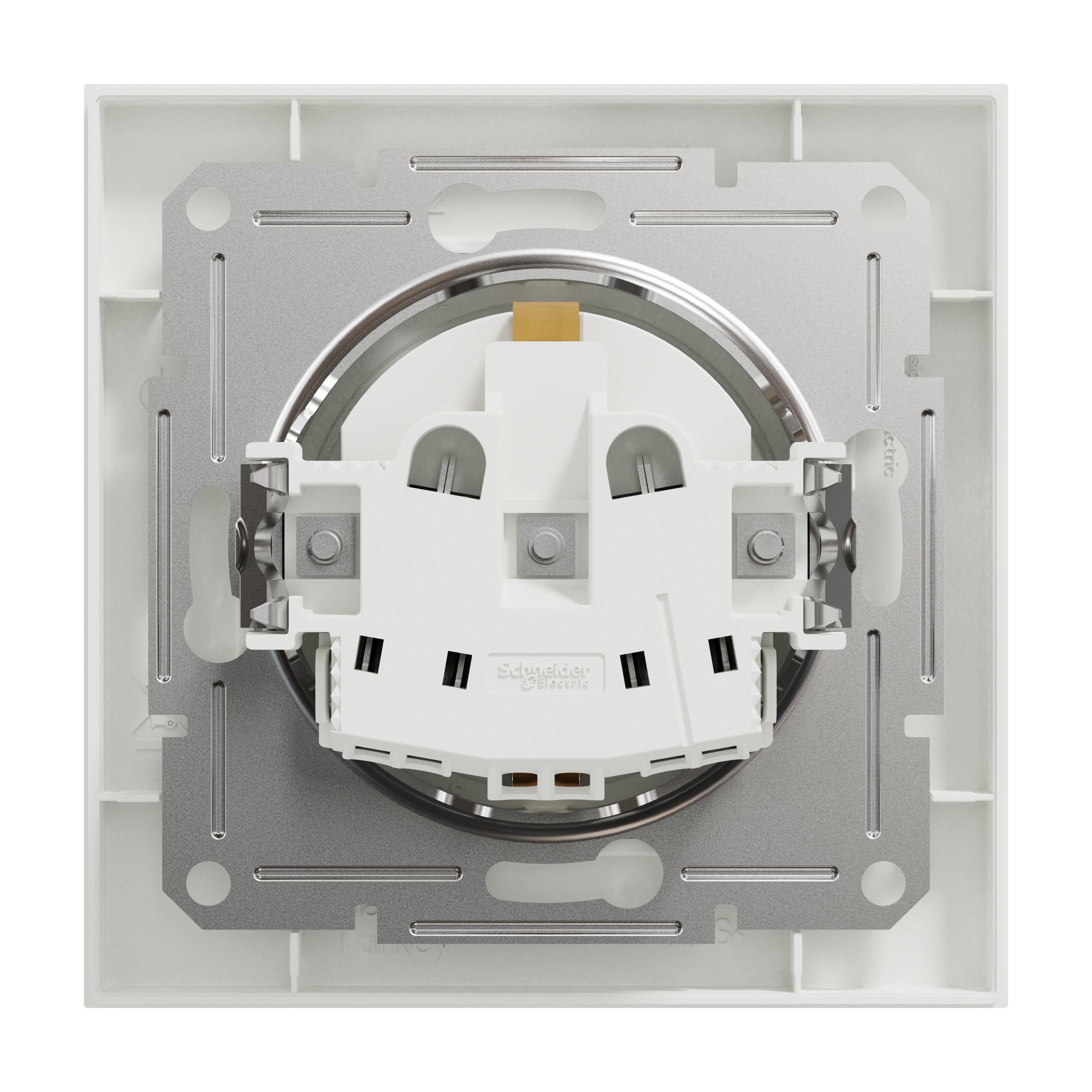 Pack 5 tomadas 2P+T MILUZ SCHNEIDER 16A BRANCO - 5