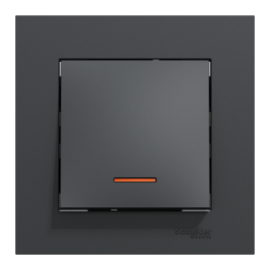 Włącznik pojedynczy schodowy MILUZ ED Antracyt SCHNEIDER