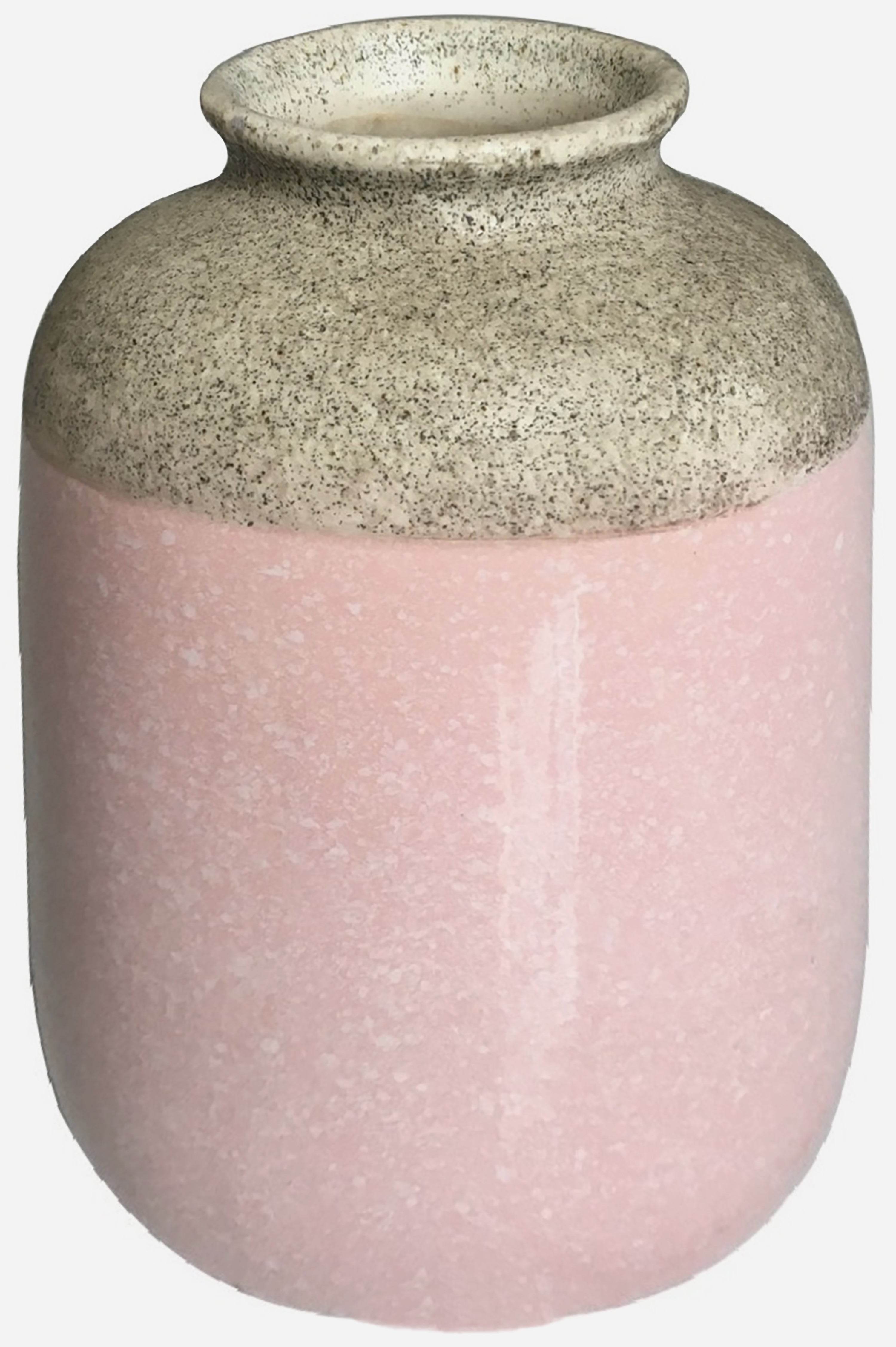 Jarrón cerámico rosa 15.5x21.5 cm