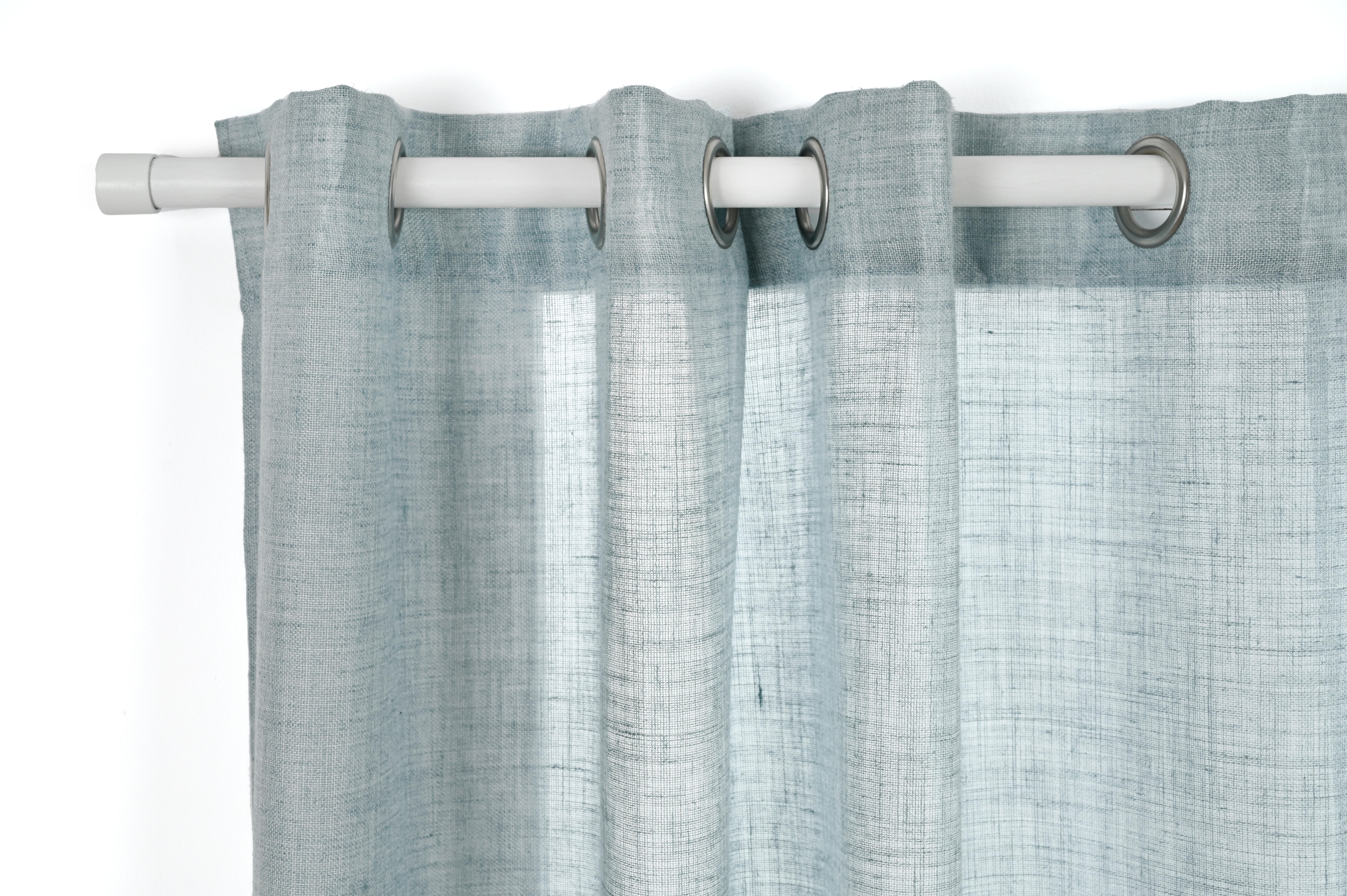 Visillo ollaos Zoe liso azul de 140x270cm | Leroy Merlin