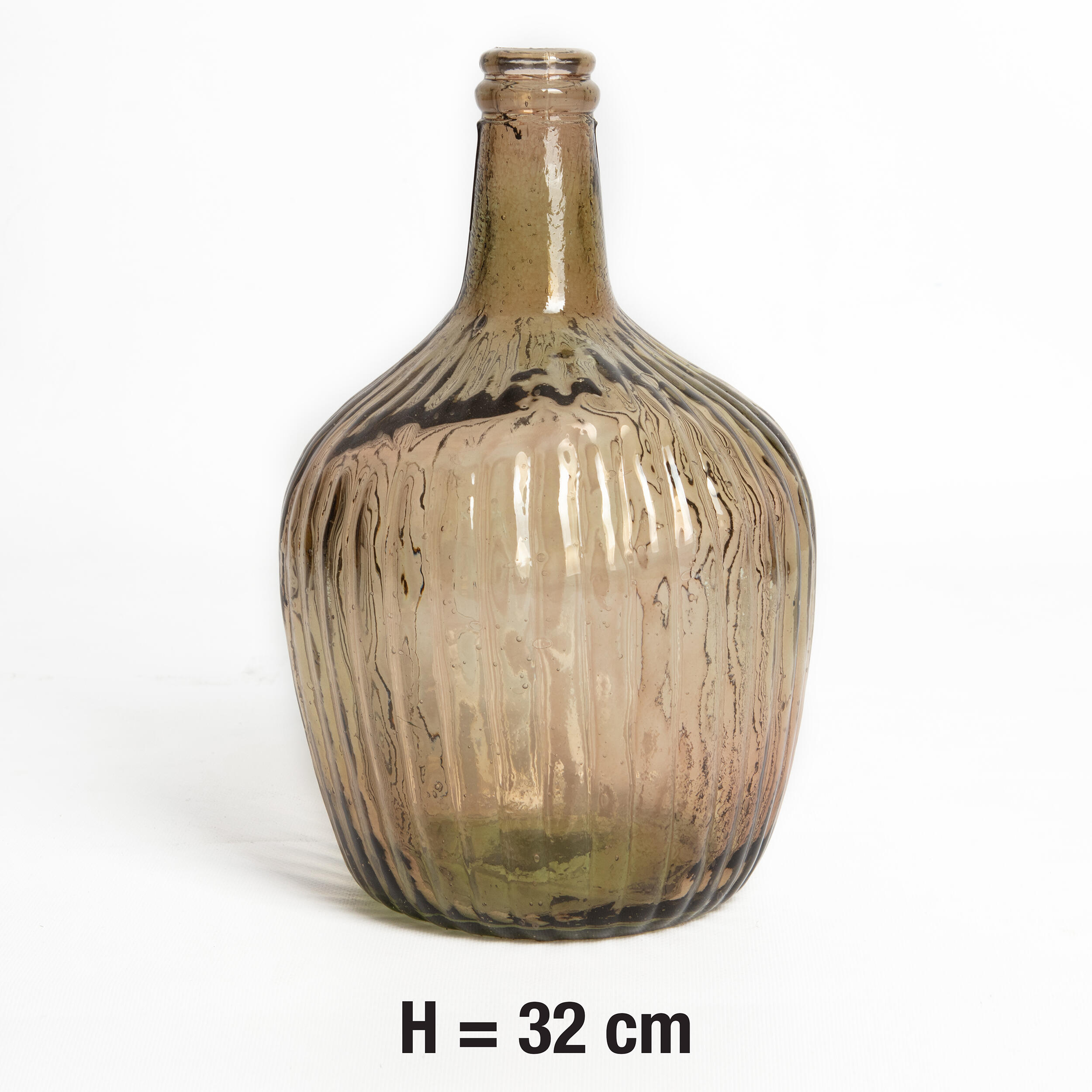 Vase en verre recyclé à motif - Marron - Mica Decorations - H&M