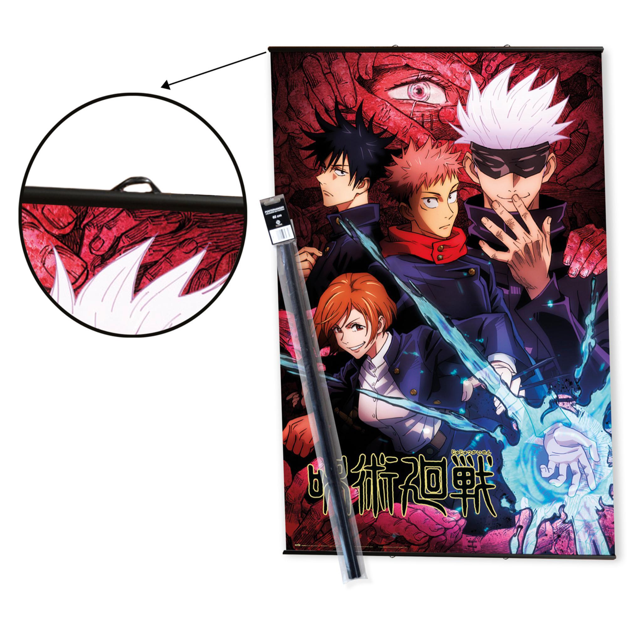 Póster con colgador Cine rectangular de 61 x 91.5 cm. Papel Jujutsu Kaisen multicolor - 3