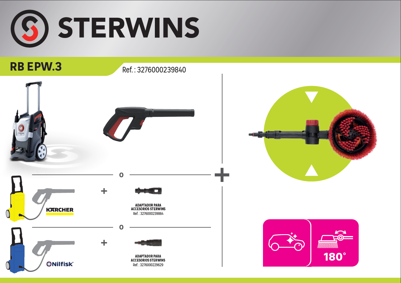 Escova rotativa STERWINS EPW-3 - 16