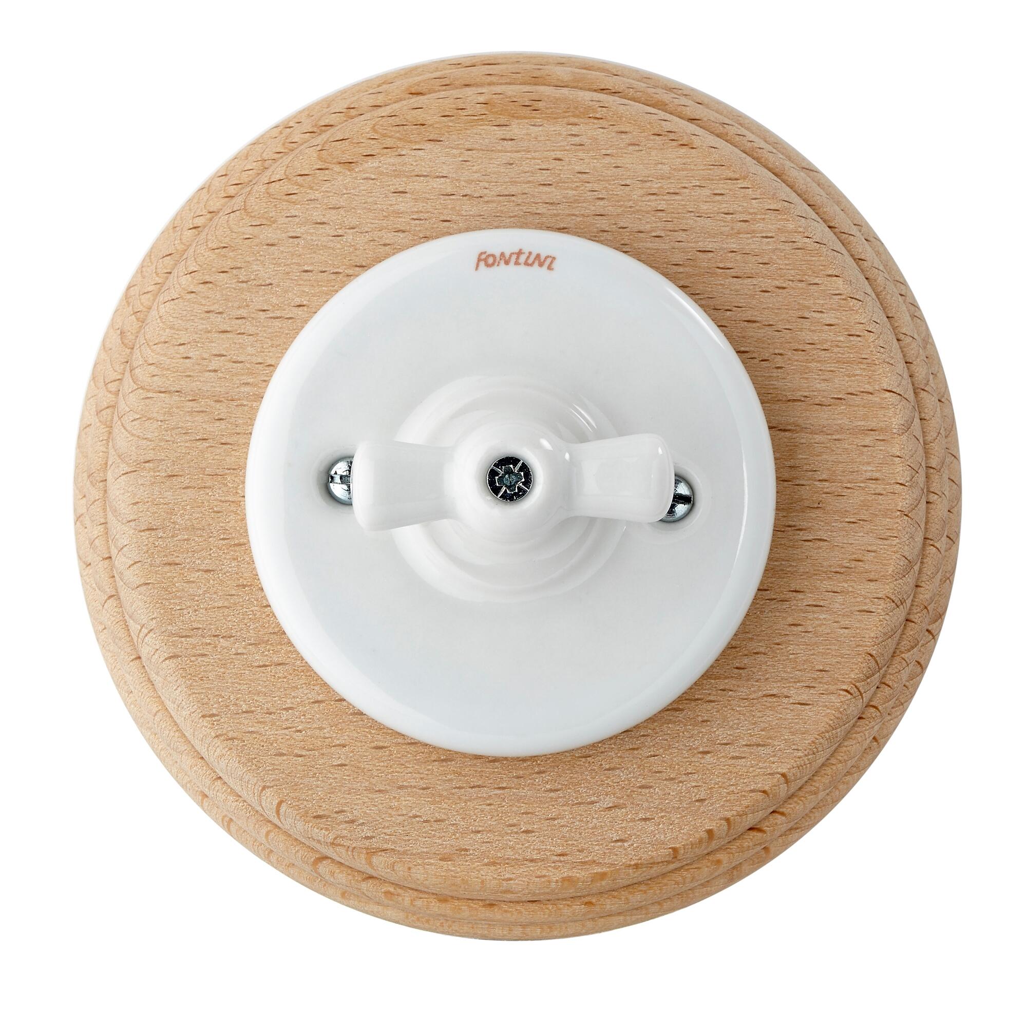 Toma rj45 doble fontini garby colonial cat 6 de porcelana blanca