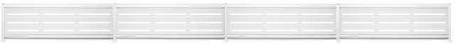 Kit valla de acero galvanizado RAYAS BLANCO 606x50x13 cm