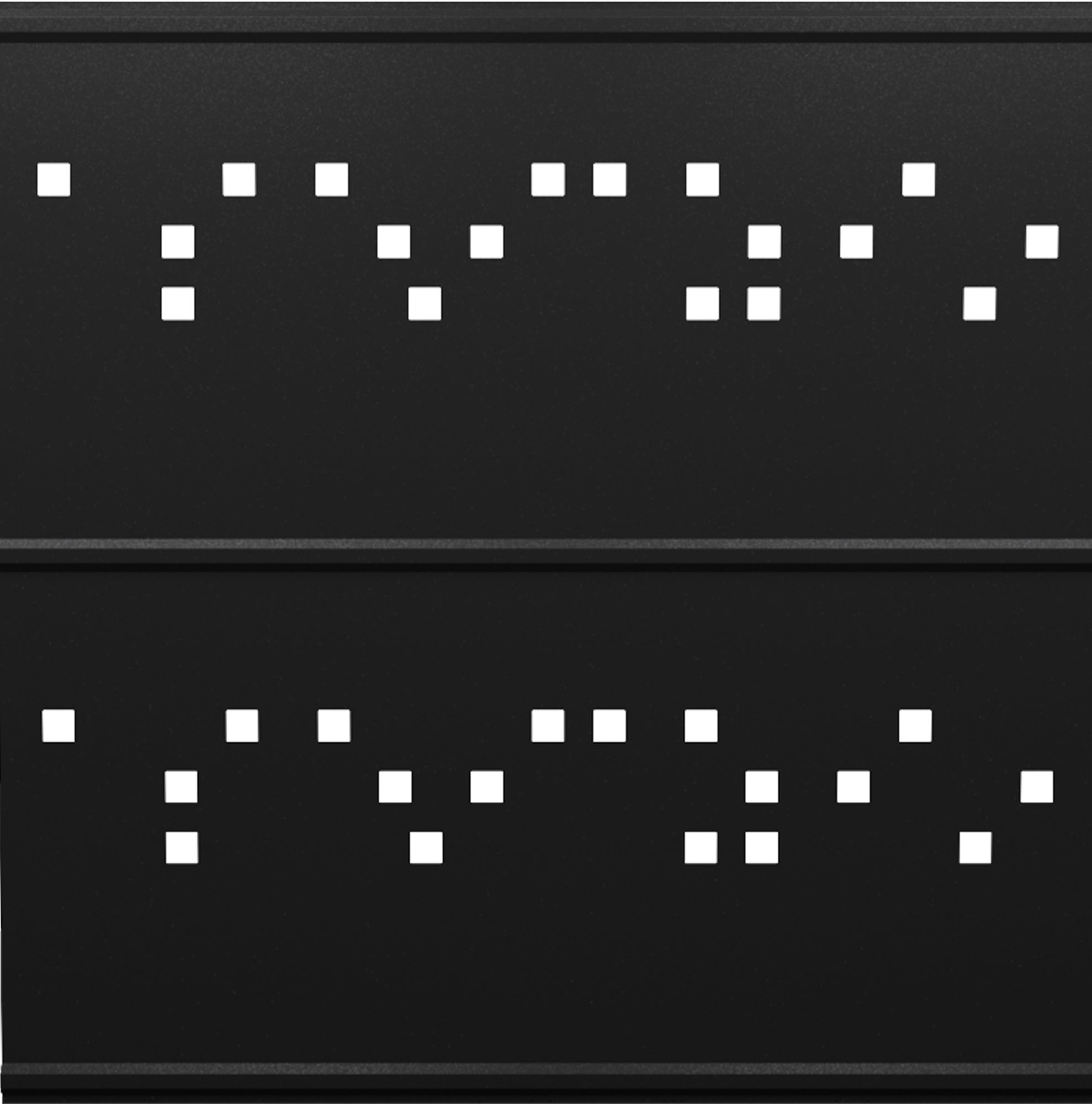 Panel de valla acero galvanizado cuadros negro 144x144x6 cm