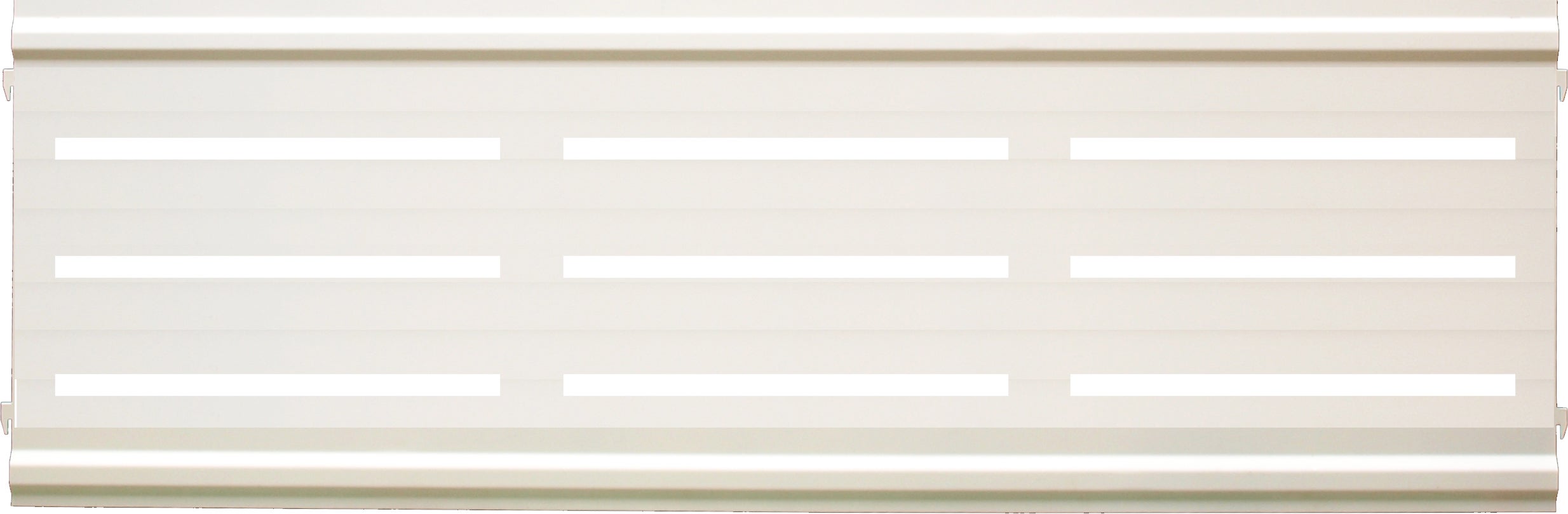 Panel de valla acero galvanizado rayas blanco 144x44x6 cm