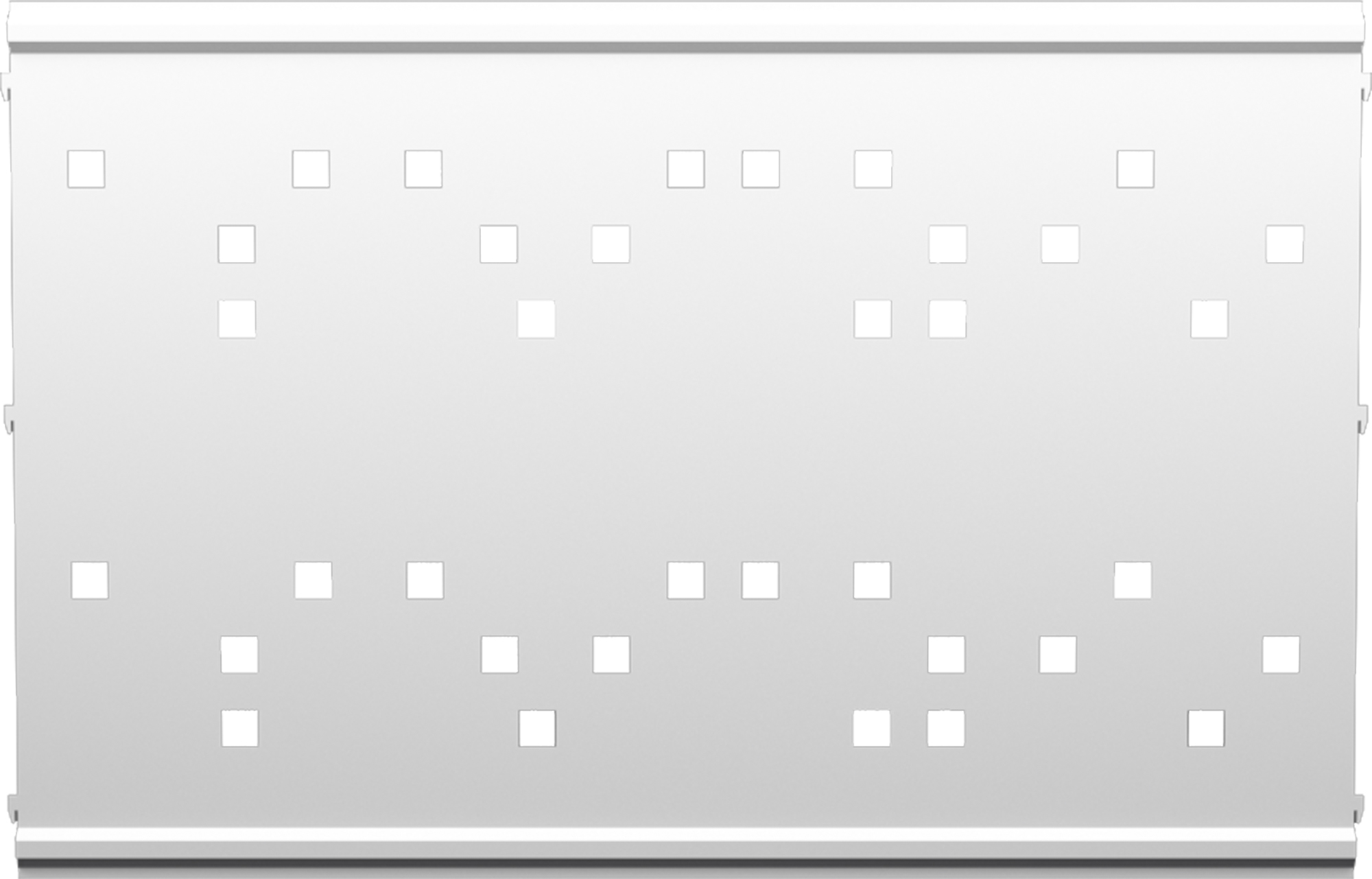 Panel de valla acero galvanizado cuadros blanco 144x94x1 cm