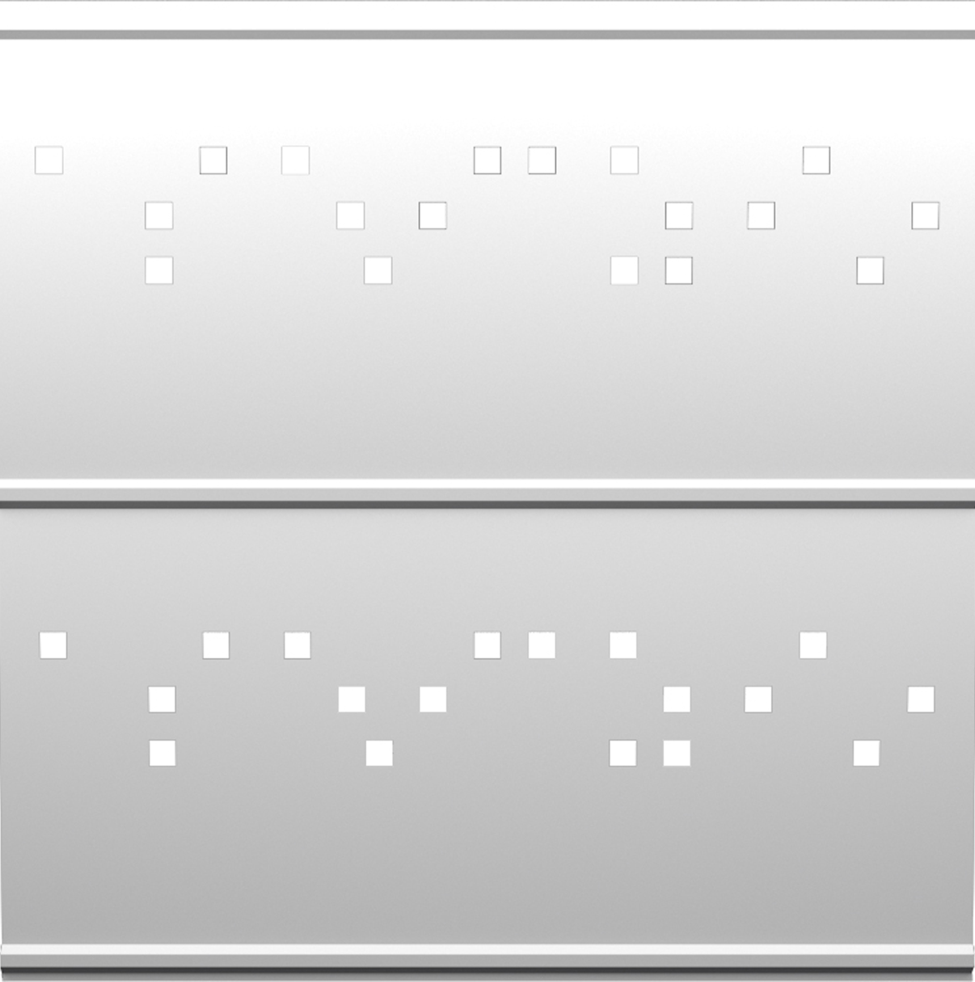 Panel de valla acero galvanizado cuadros blanco 144x144x6 cm