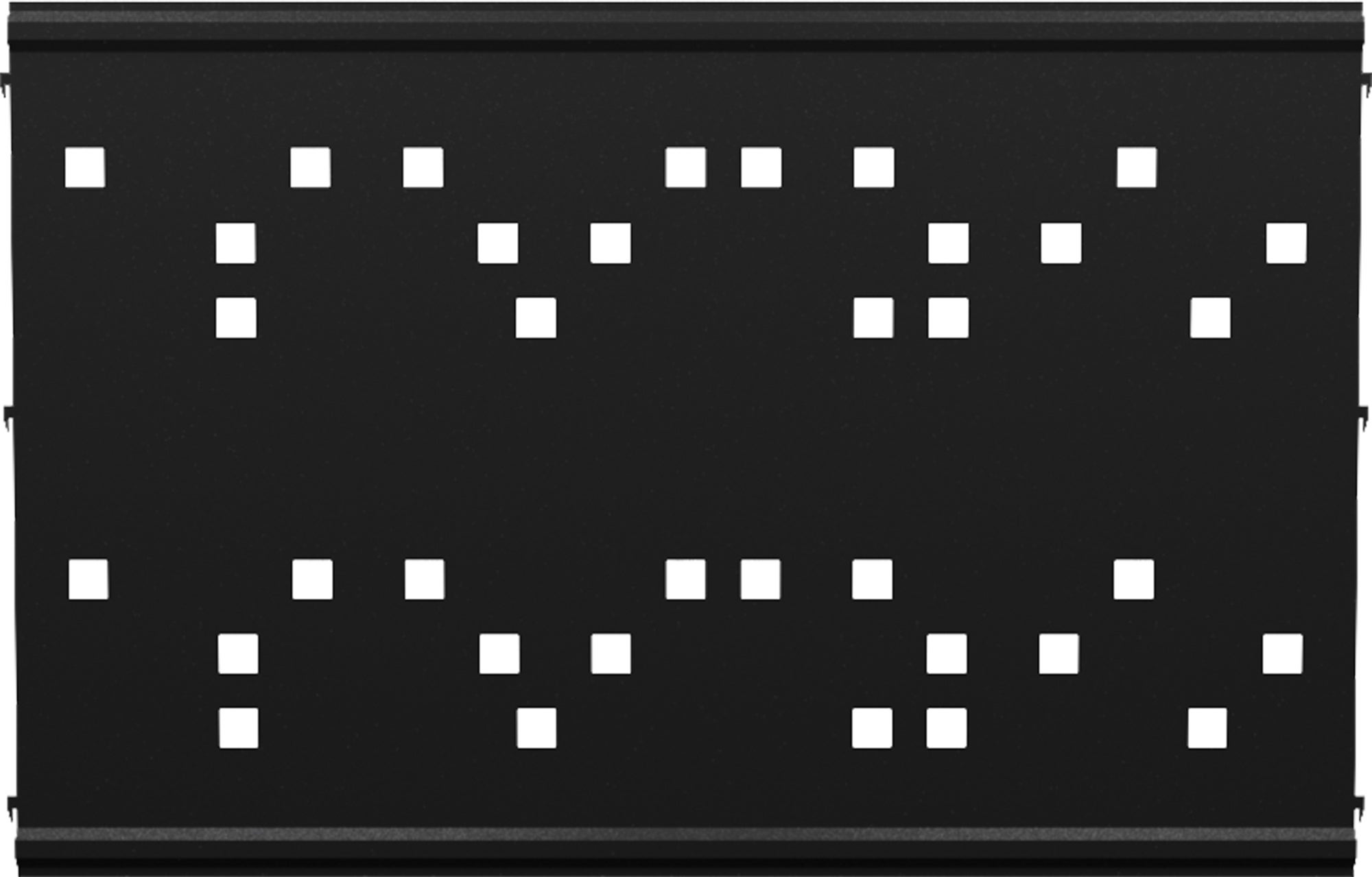 Panel de valla acero galvanizado cuadros negro 144x94x6 cm