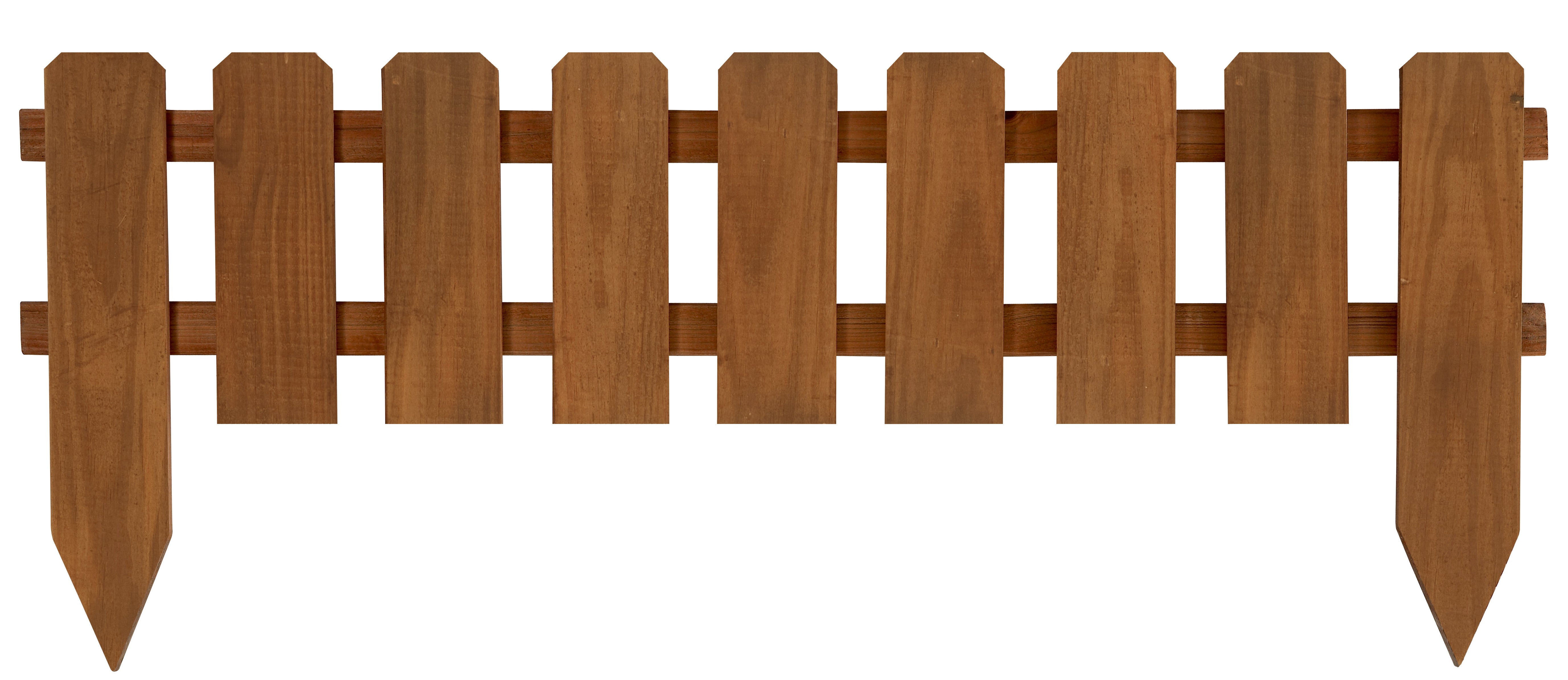 Bordura panorama para plantar de madera tintada 28/45x110 cm