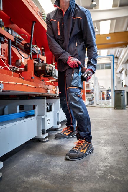 Pantalone da lavoro U-POWER Atom nero giallo XL Leroy Merlin